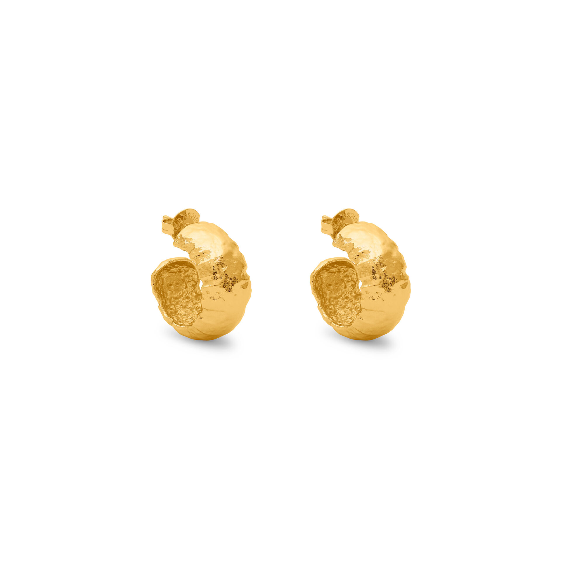 Sand Hoop Earrings image number 0