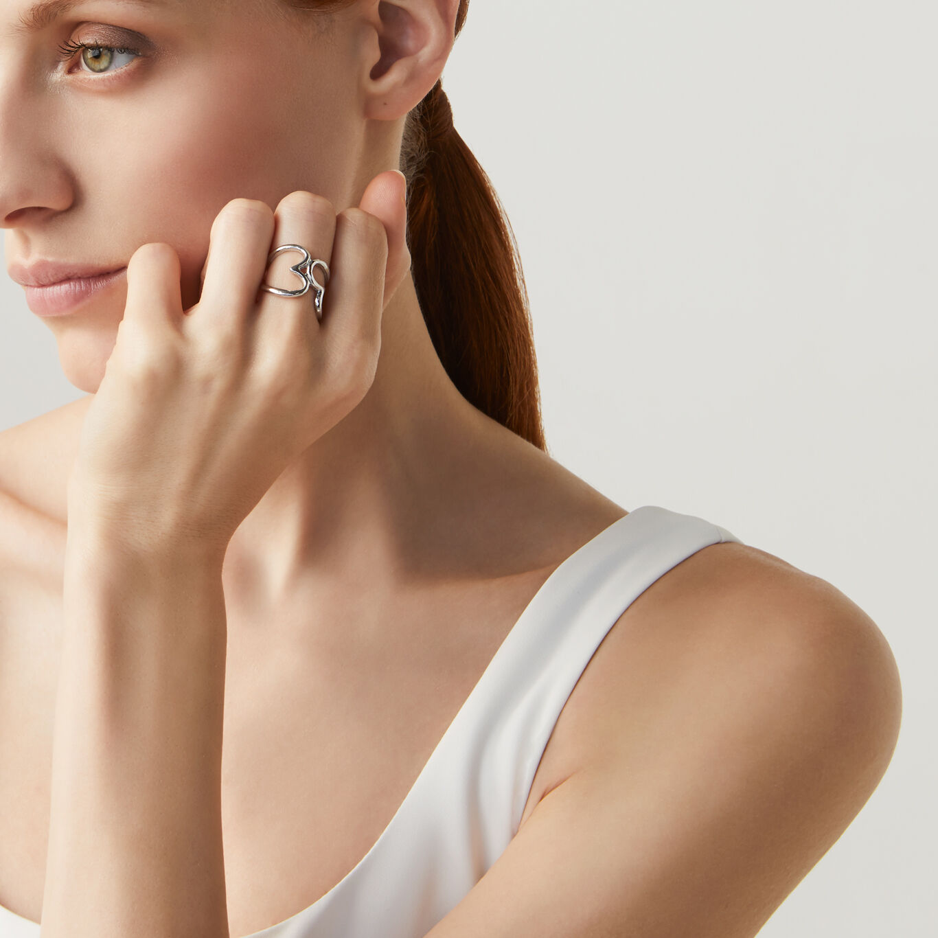 Anello Doppio Cuore