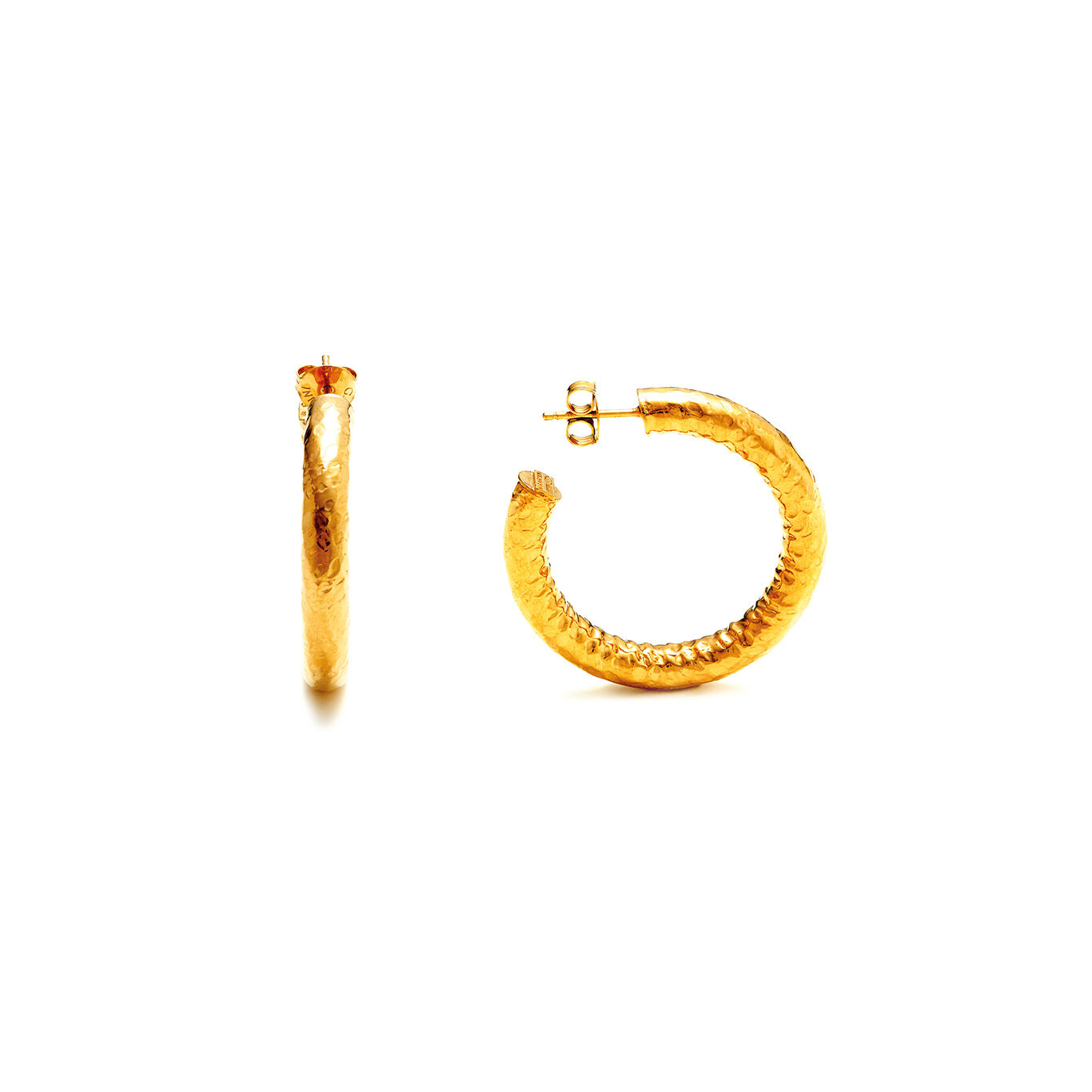 Pendientes Rock, Aros de Plata 925 ba&ntilde;ado en oro de 18ka_image number 3_Giovanni Raspini