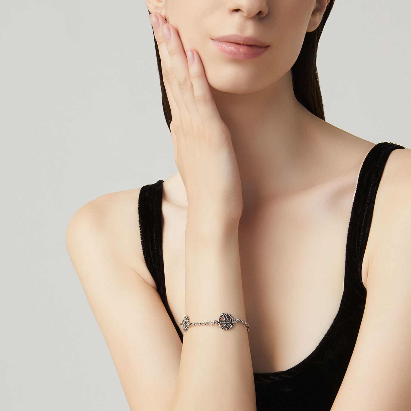 The Tree Of Life Bracelet, Bracelet in Sterling Silver_image number 1_Giovanni Raspini