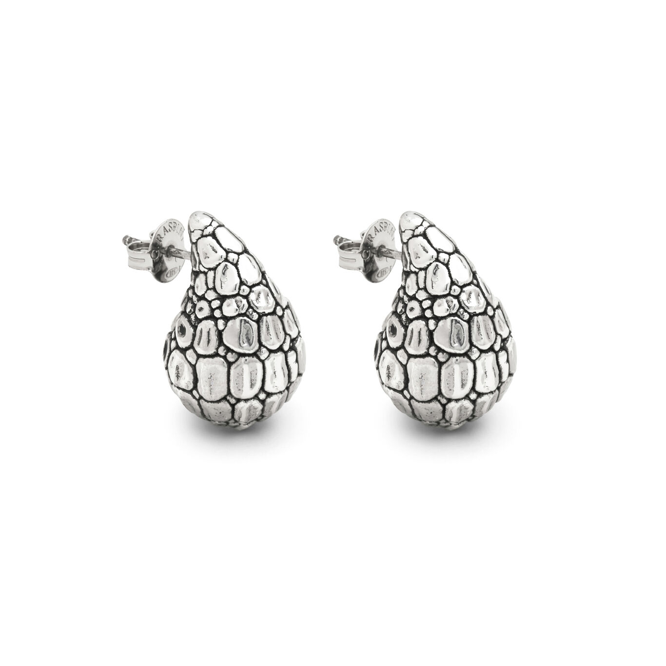 Croco Droplet Small Earrings