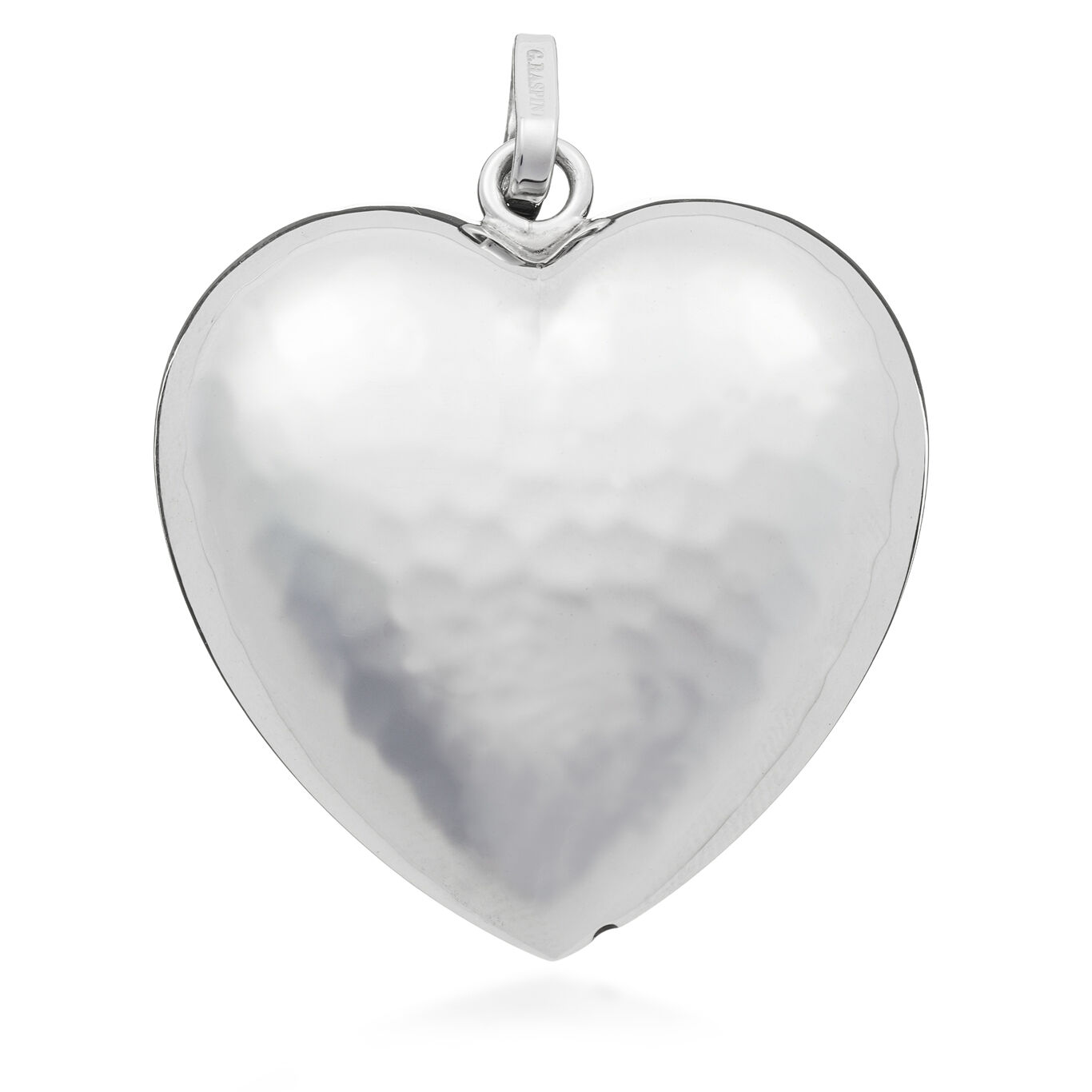Big Hammered Heart Charm