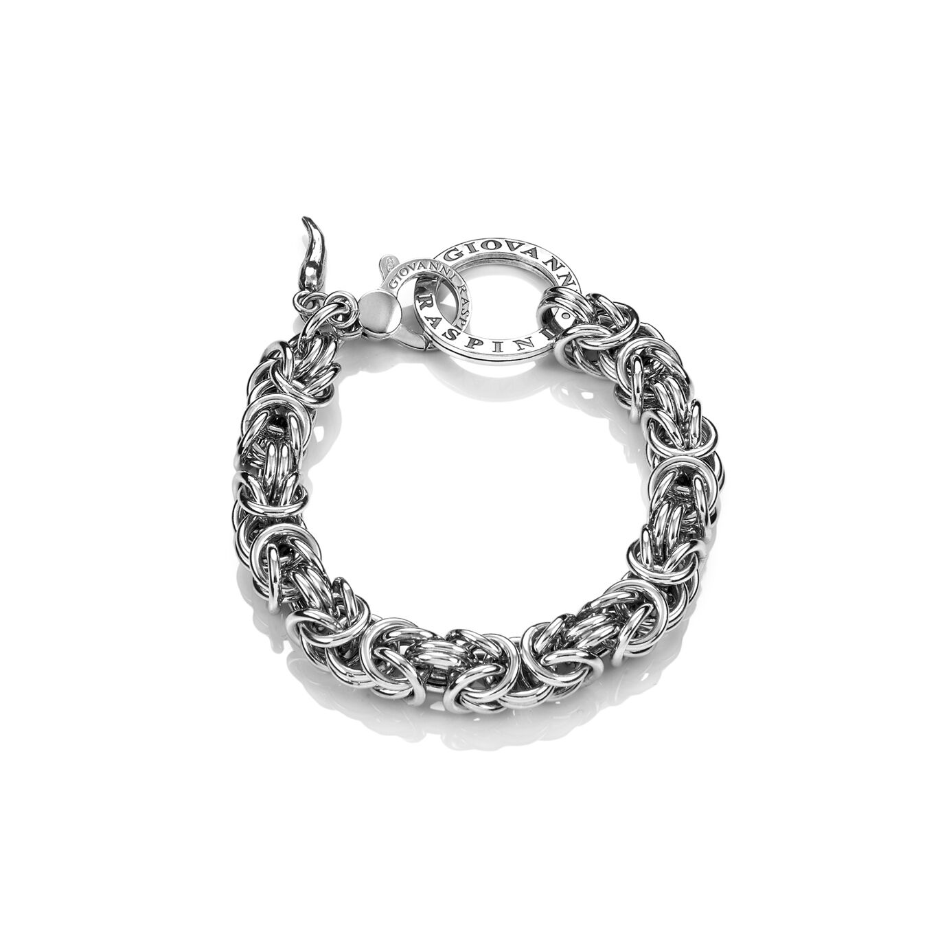 Armband byzantinische Glieder gross, Armband aus Silber 925_image number 0_Giovanni Raspini