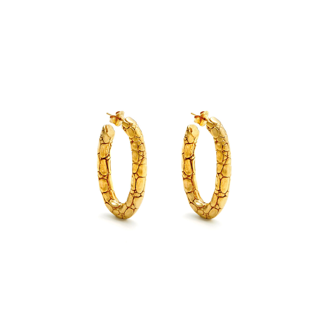 Croco Oval Earrings