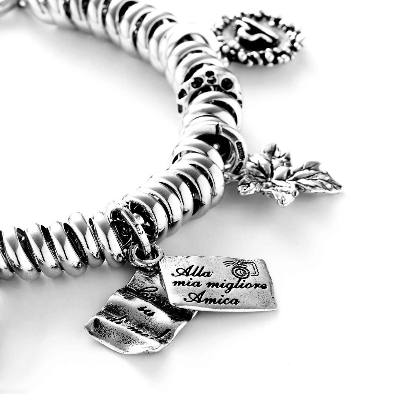 Amica Love Letter Charm, Charm in Sterling Silver_image number 3_Giovanni Raspini