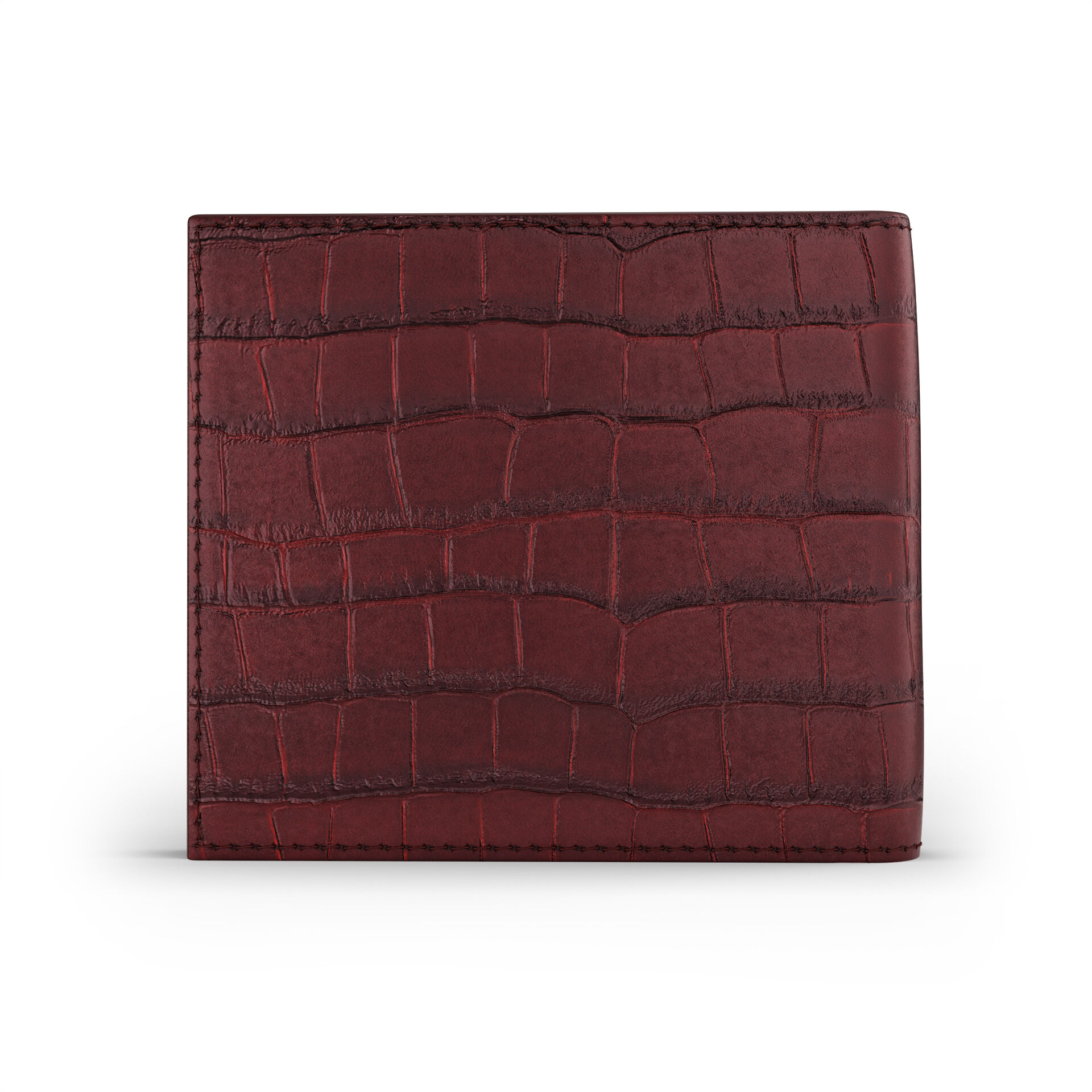 Black Croco Leather Wallet image number 5