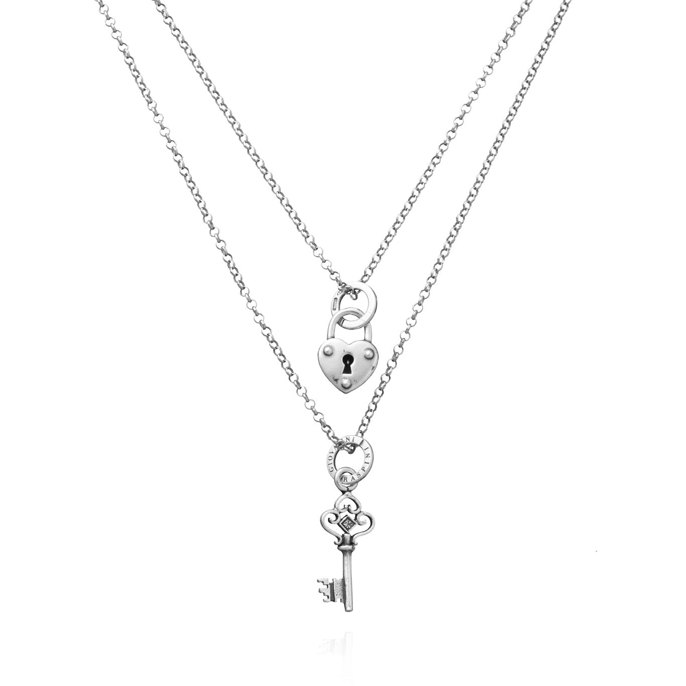 Collar con candado y llave