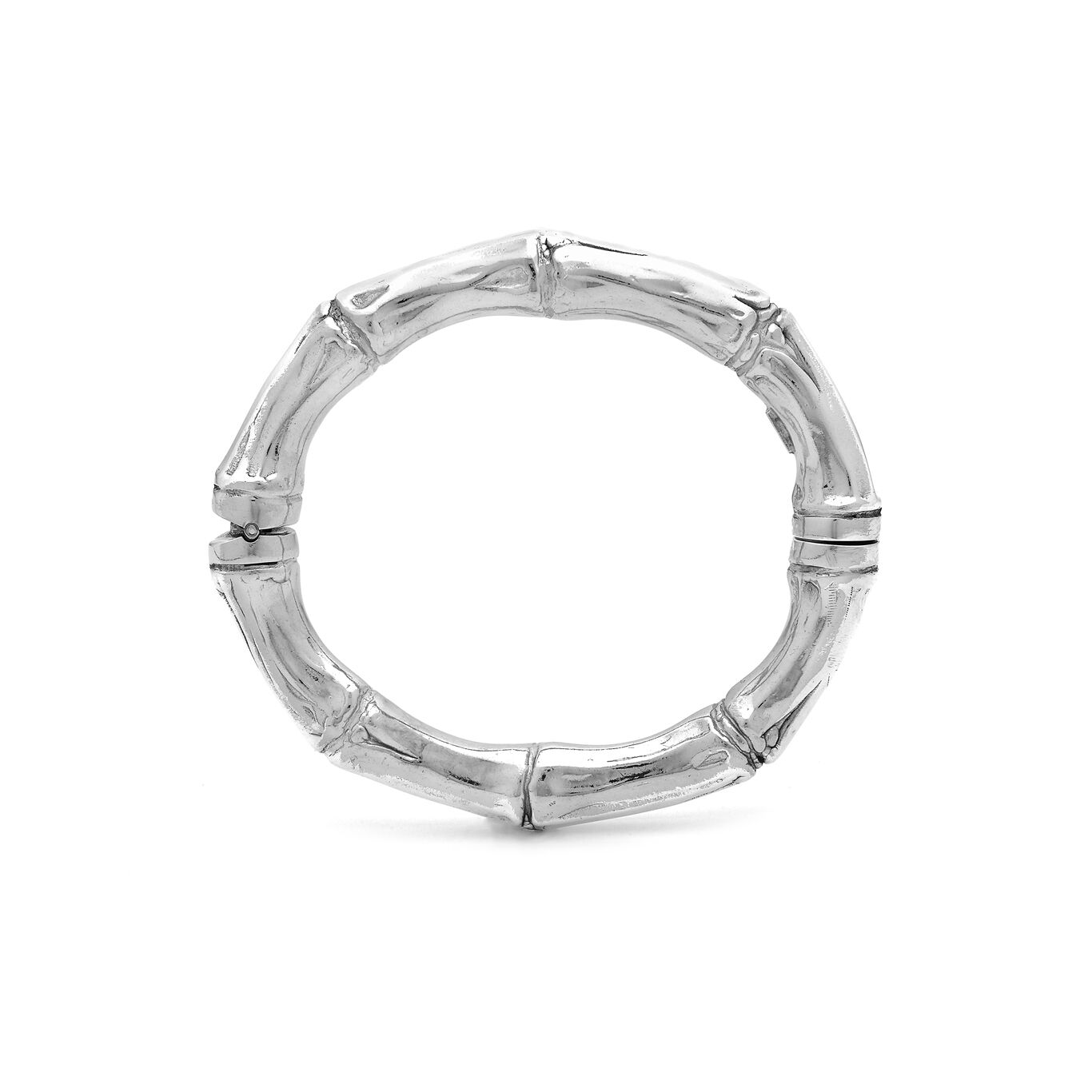 Bamboo Big Bangle, Bangle in Sterling Silver_image number 2_Giovanni Raspini