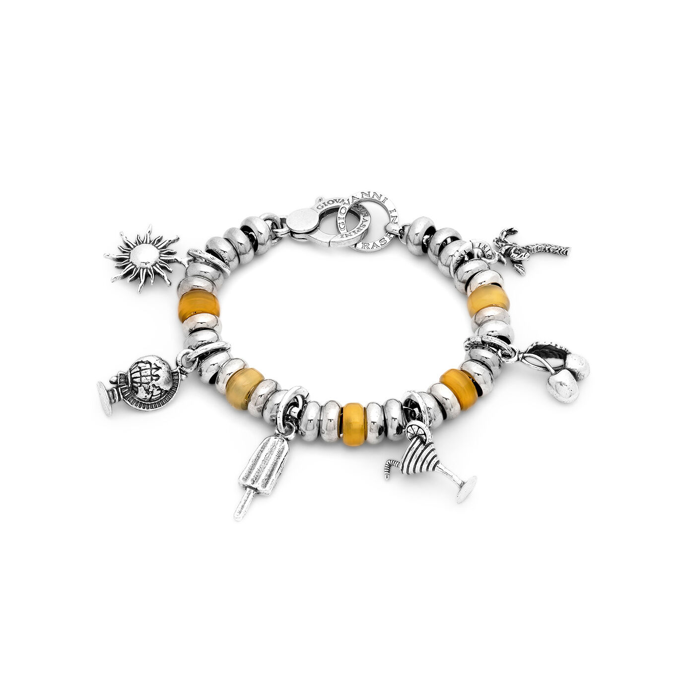 Armband I love summer, Armband aus Silber 925 und mango-chalcedon_image number 0_Giovanni Raspini