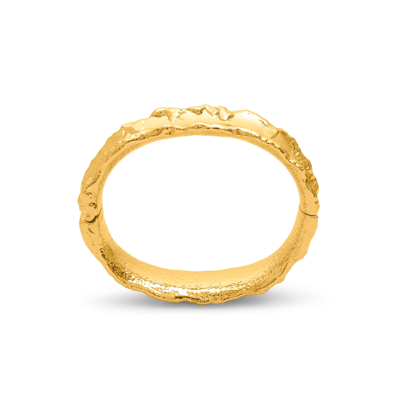 Yuma Big Bangle, 18k gold-plated bracelet_image number 2_Giovanni Raspini