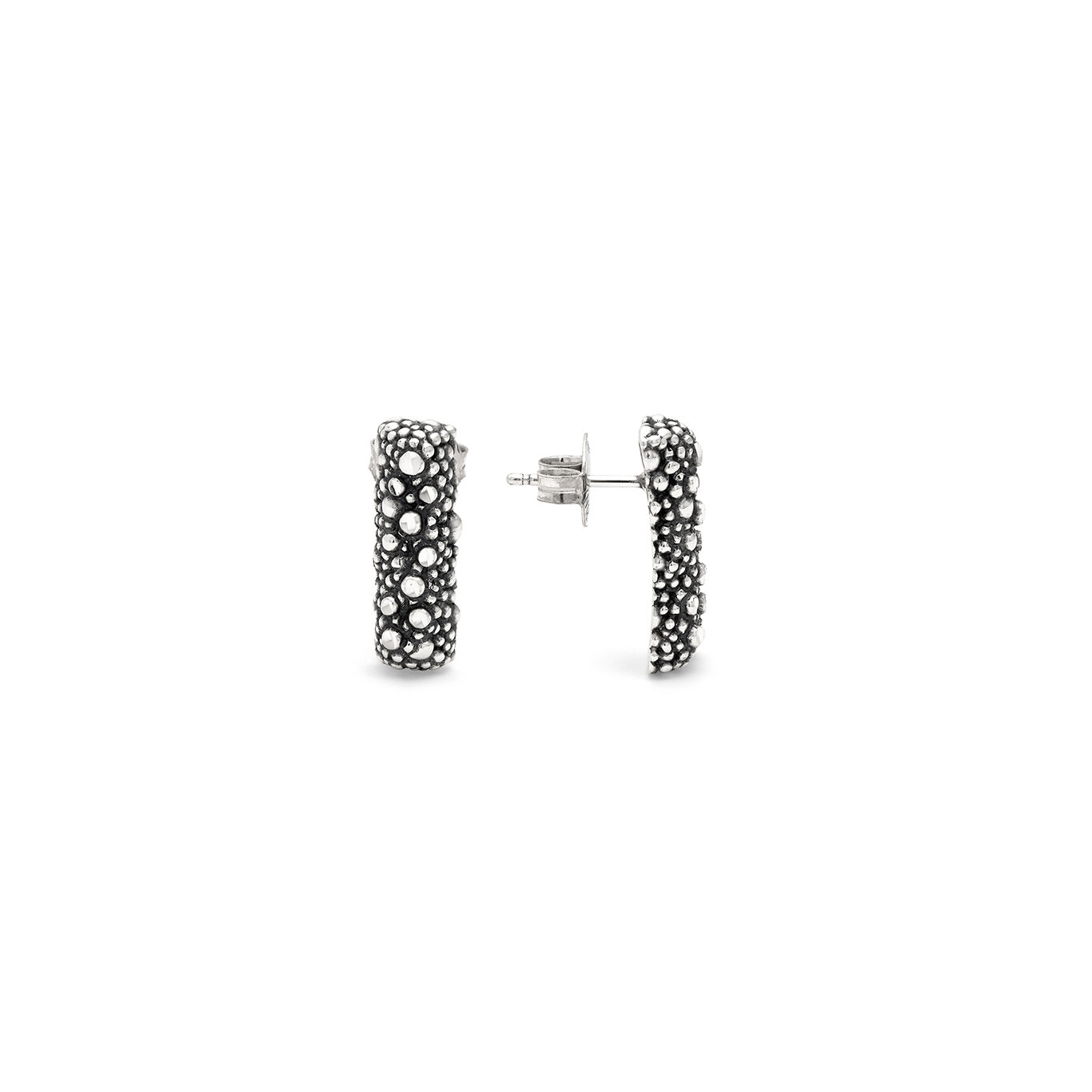Petit Perlage Small Earrings, Earrings in Sterling Silver_image number 2_Giovanni Raspini