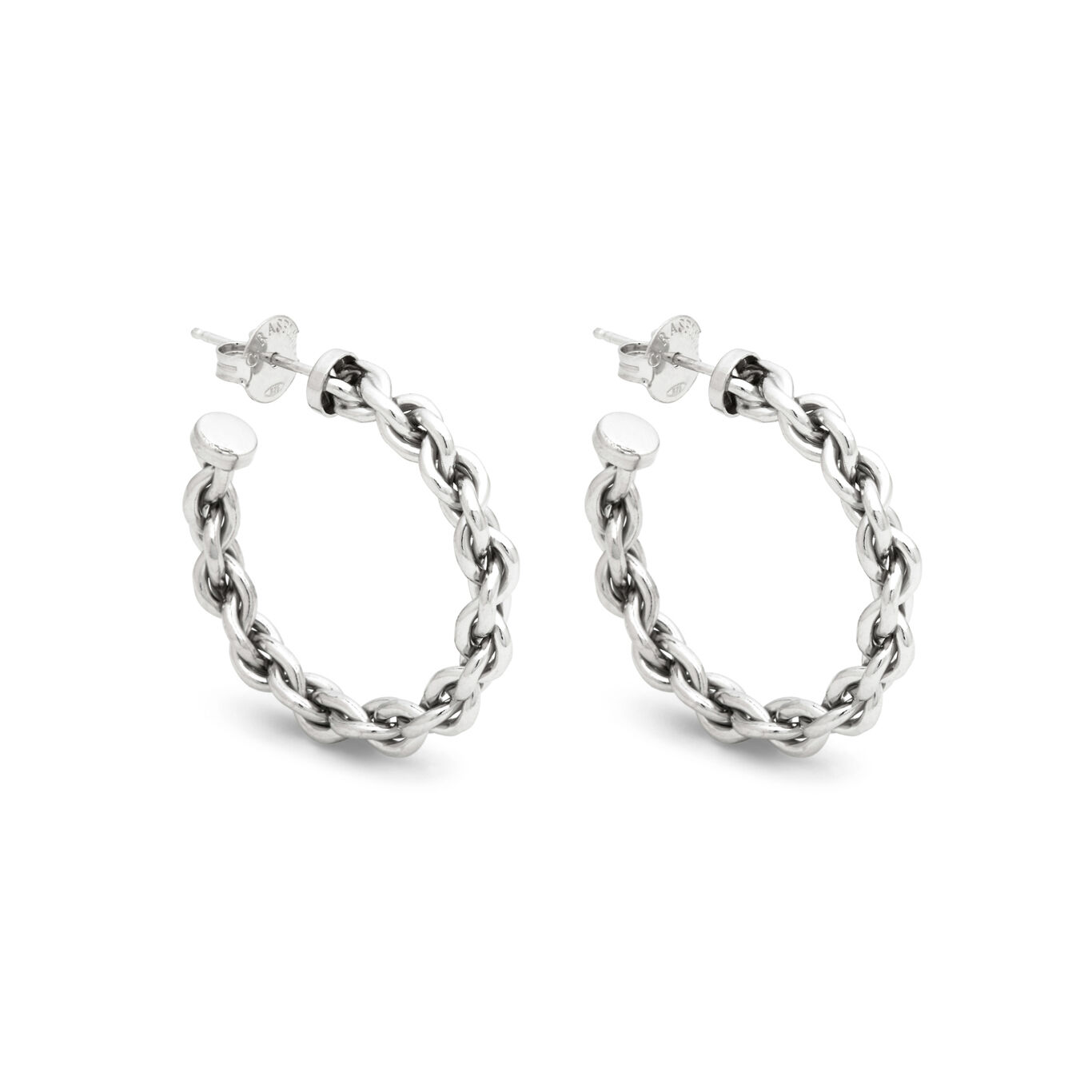 Chain Medium Hoop Earrings