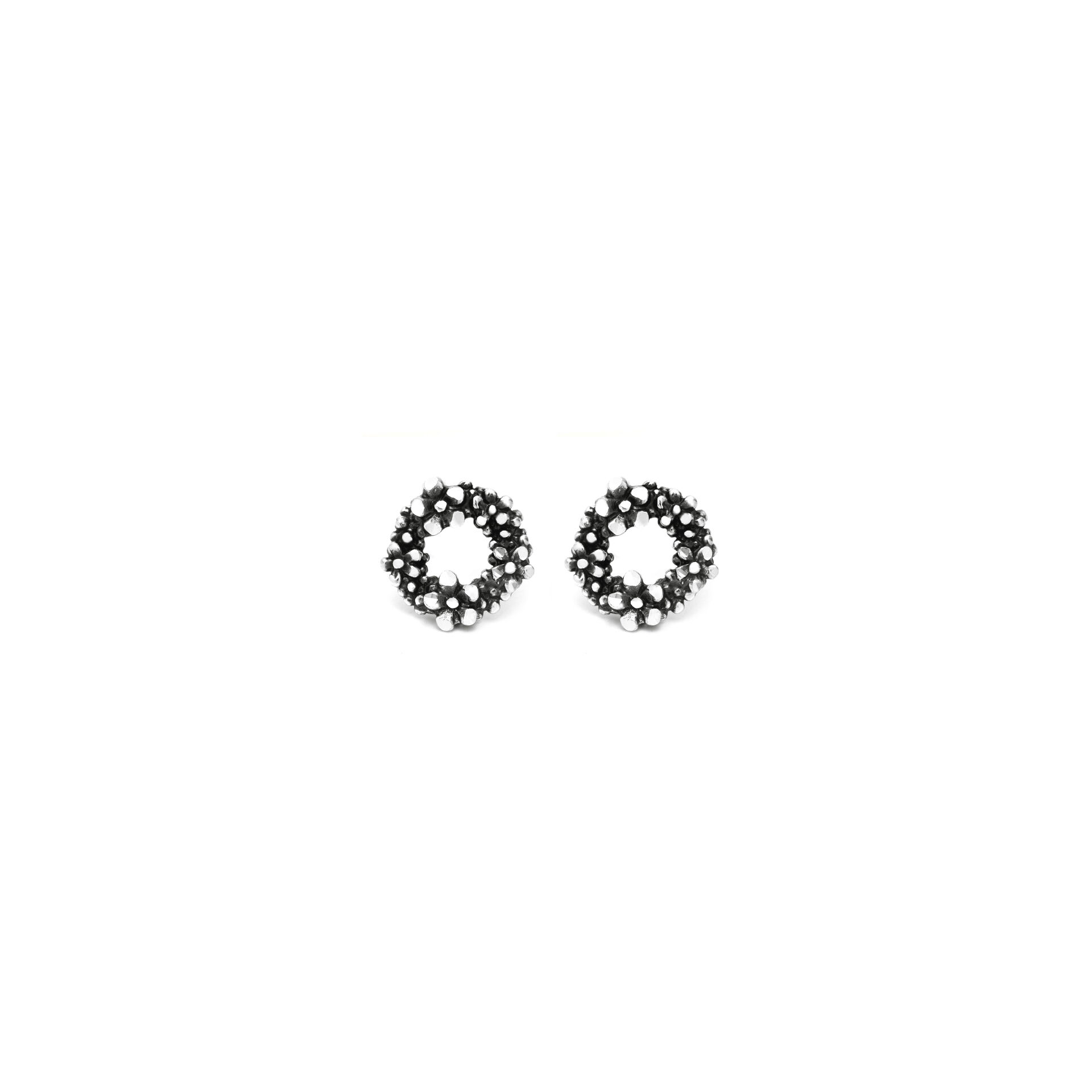 Boucles d'oreilles boutons Millefleurs image number 0