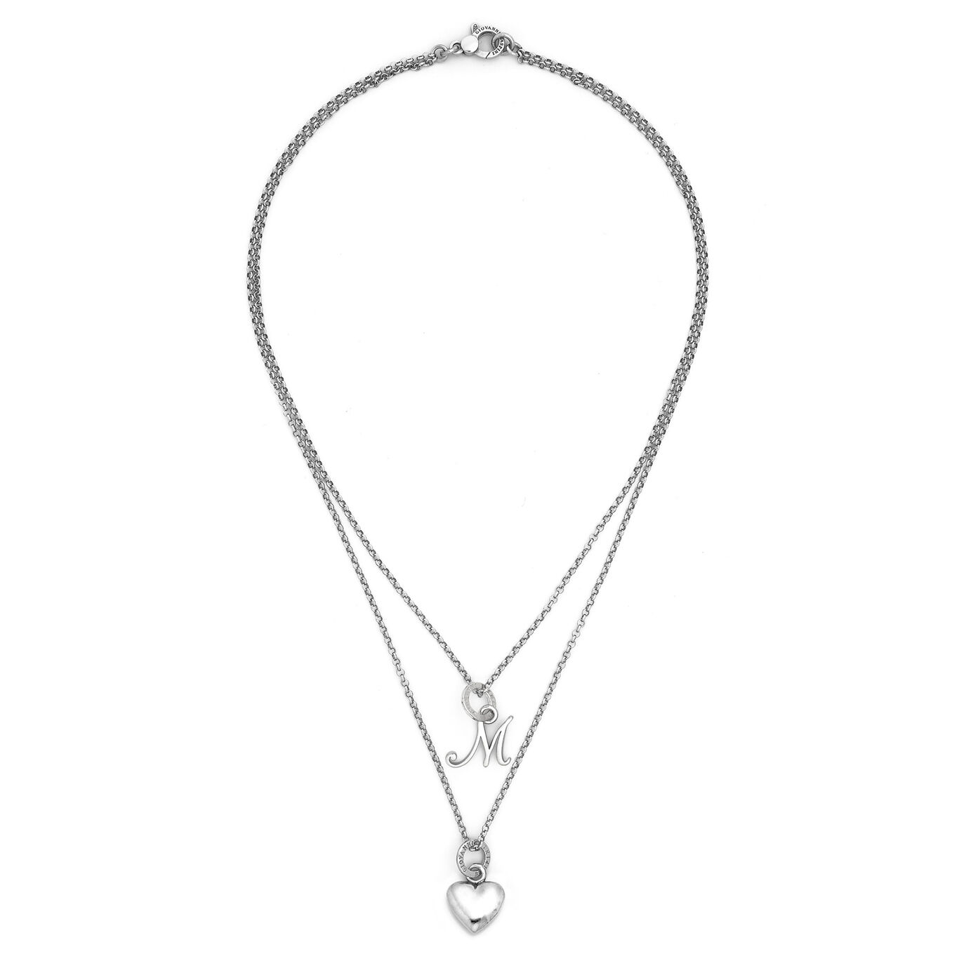 Heart and Letter Necklace M