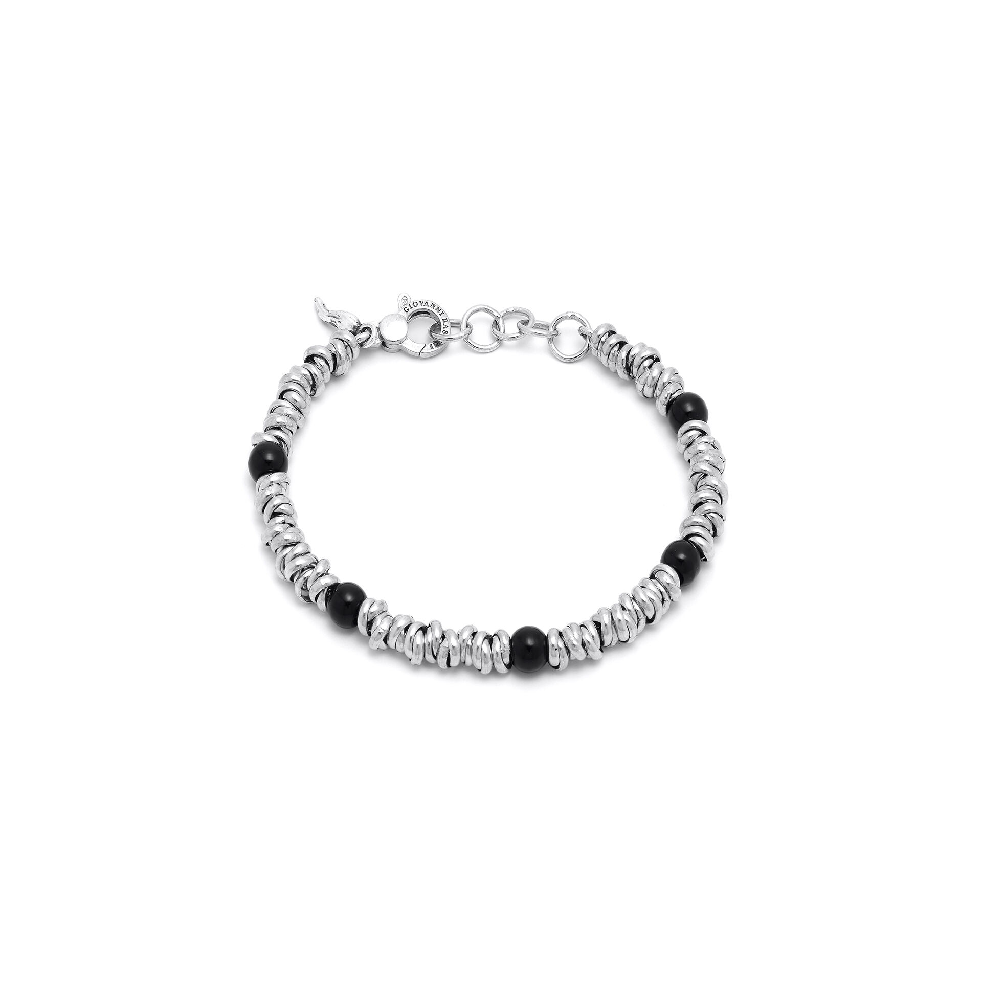 Bracciale Nodini e Onice image number 0
