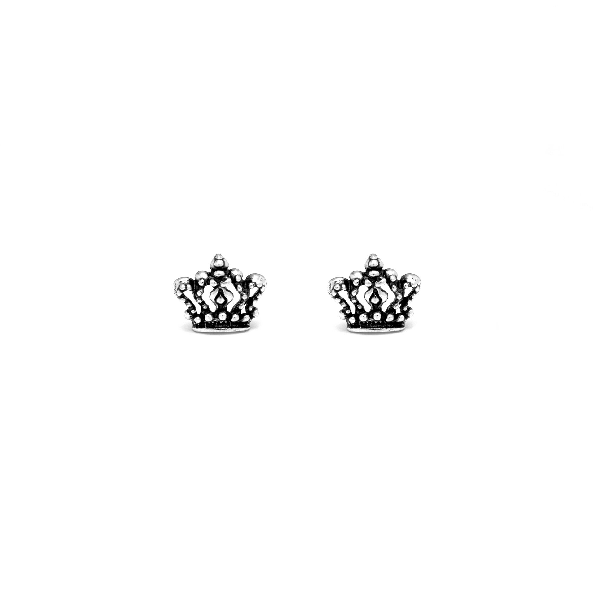 Mini Crown Earrings image number 0