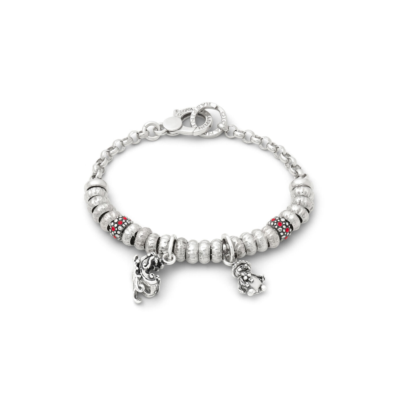 Snowman Bracelet, Bracelet in Sterling Silver and zircon_image number 0_Giovanni Raspini