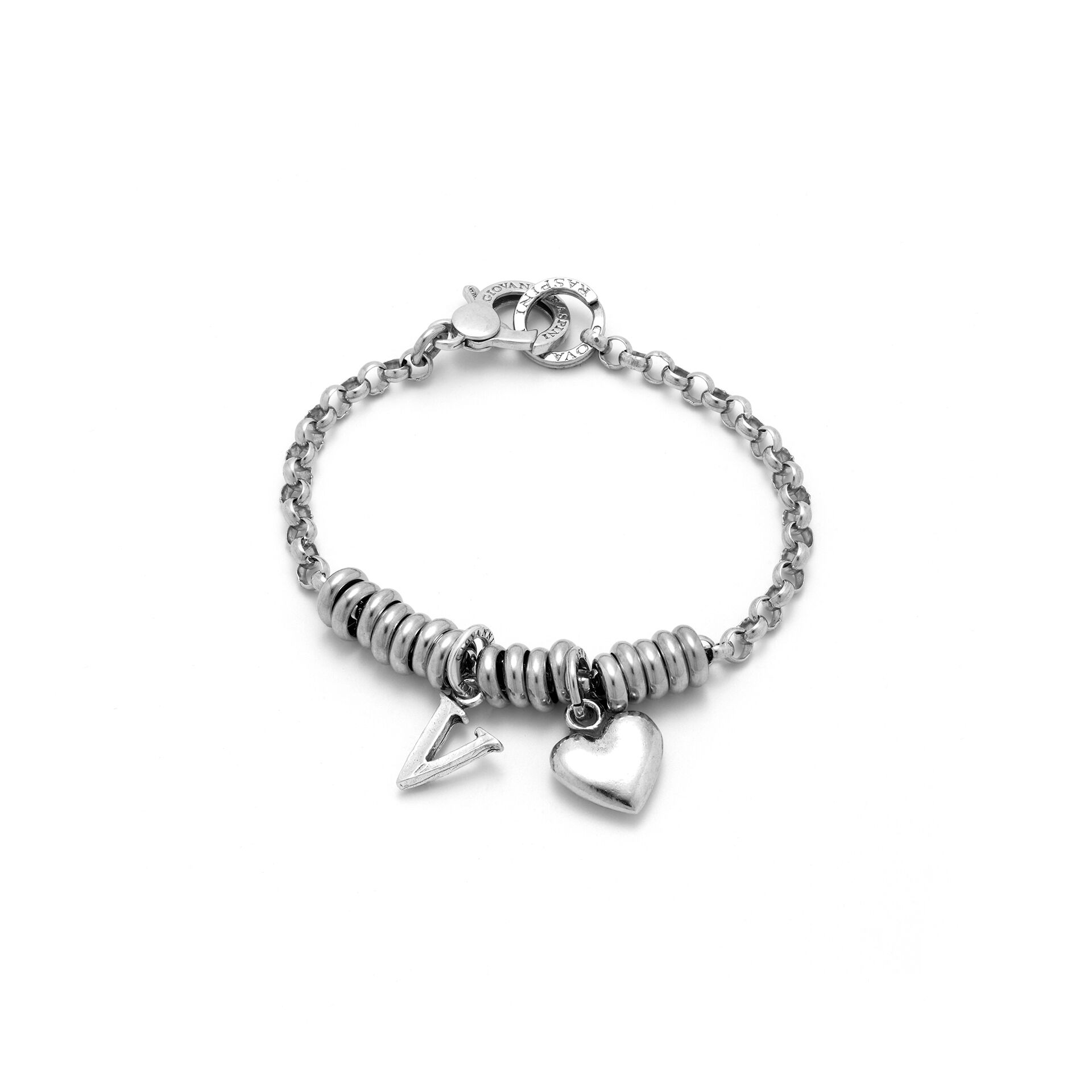 Bracelet with Heart and Letter image number 0