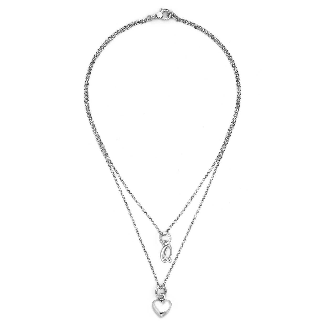 Collana Cuore e Lettera Q