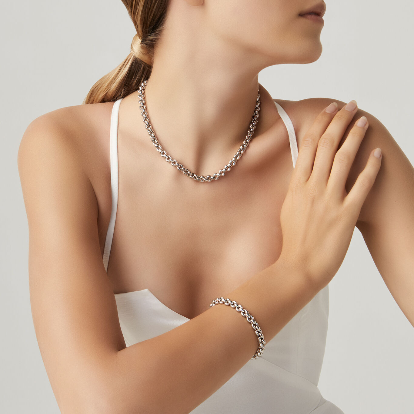 Collana Bold, Collana in Argento 925_image number 2_Giovanni Raspini