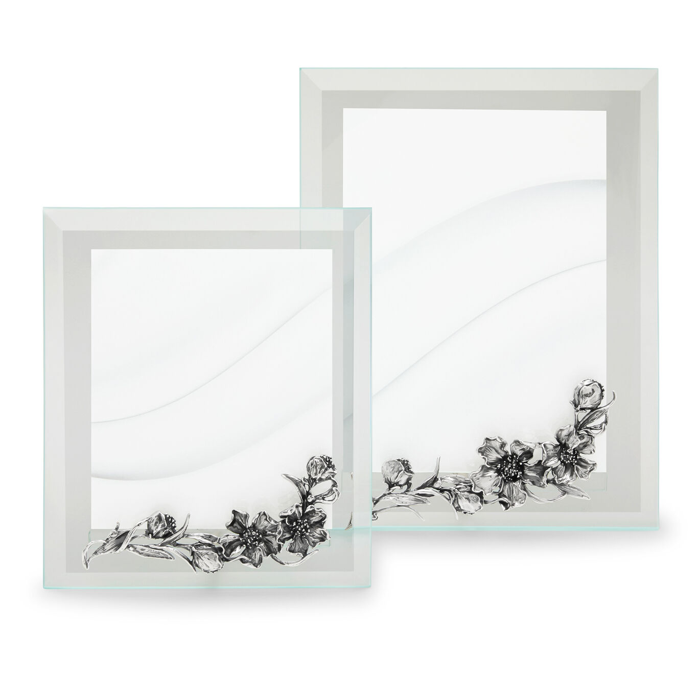 Orchids Large Light Frame, Bevelled glass and silver frame_image number 4_Giovanni Raspini