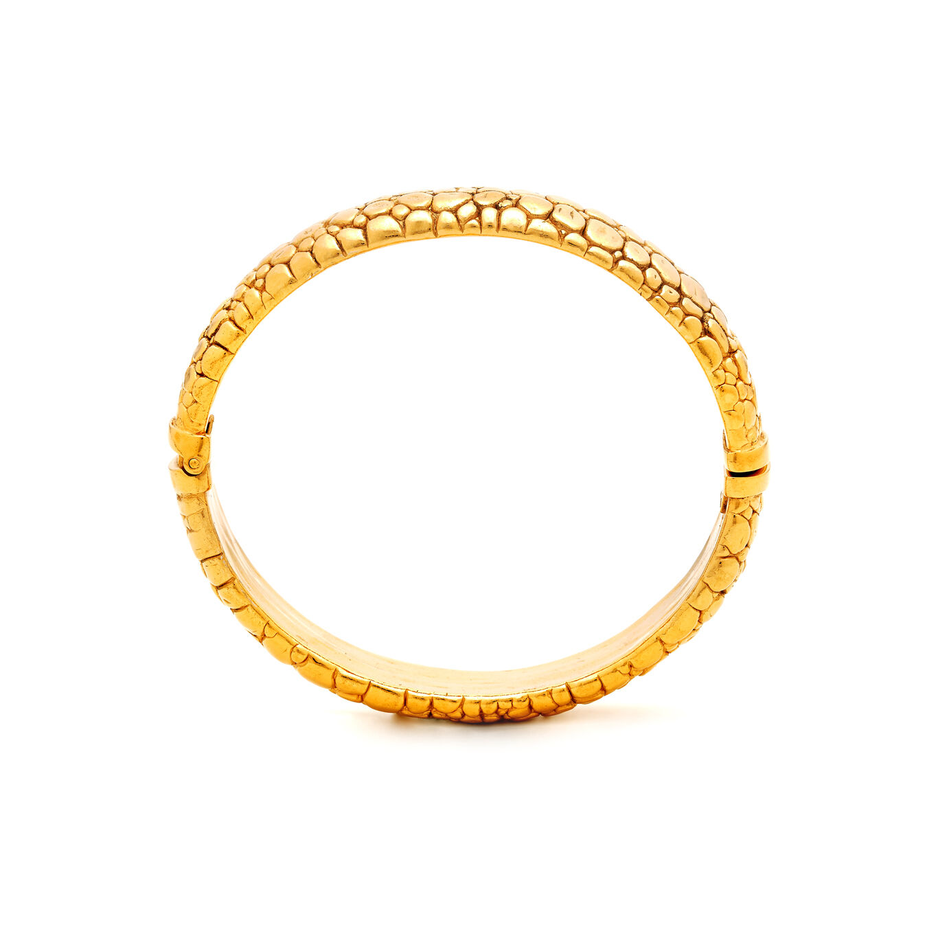 Croco Bangle, Bangle in gold-plated Sterling Silver_image number 2_Giovanni Raspini