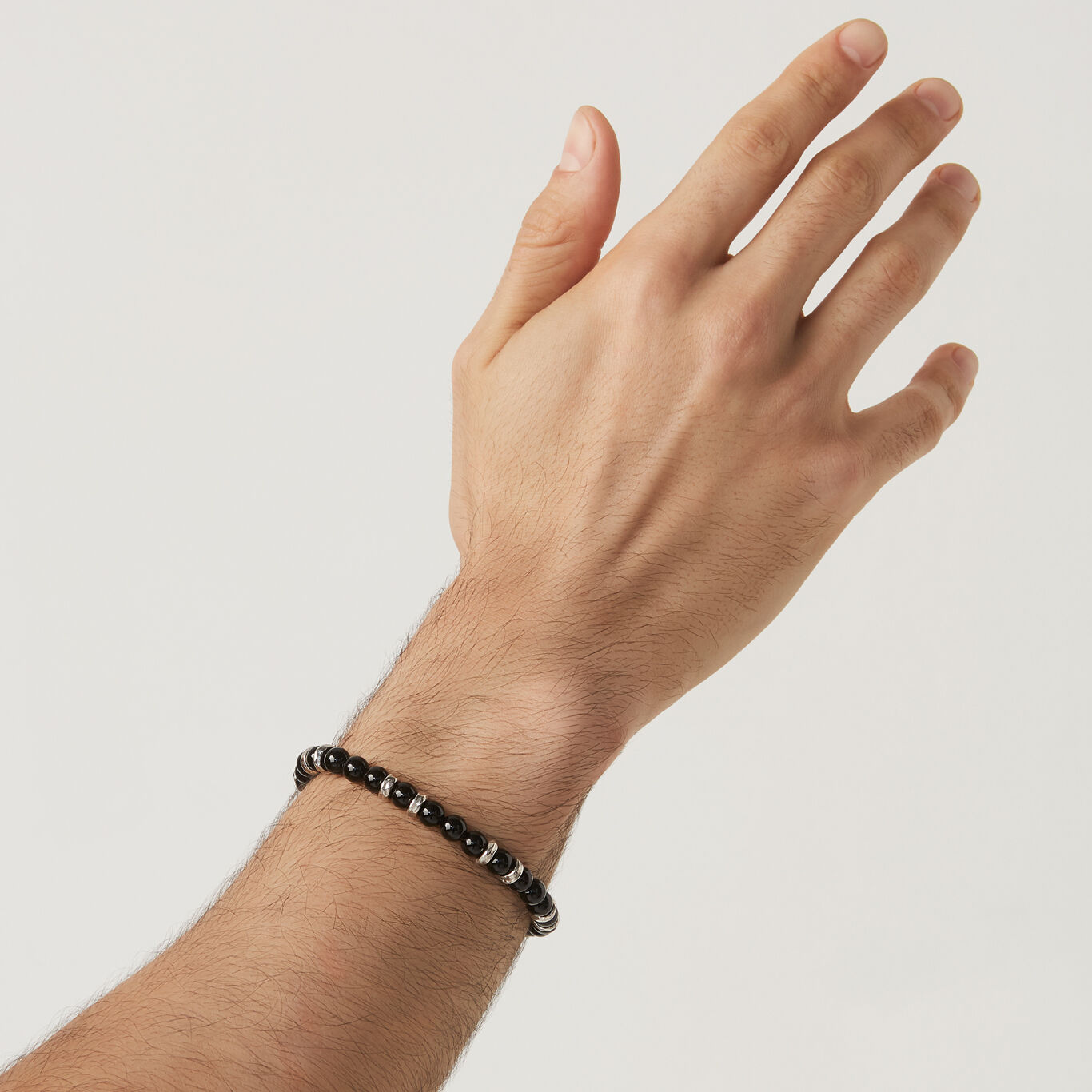 Tango Onyx Bracelet, Bracelet in Sterling Silver and onyx_image number 1_Giovanni Raspini