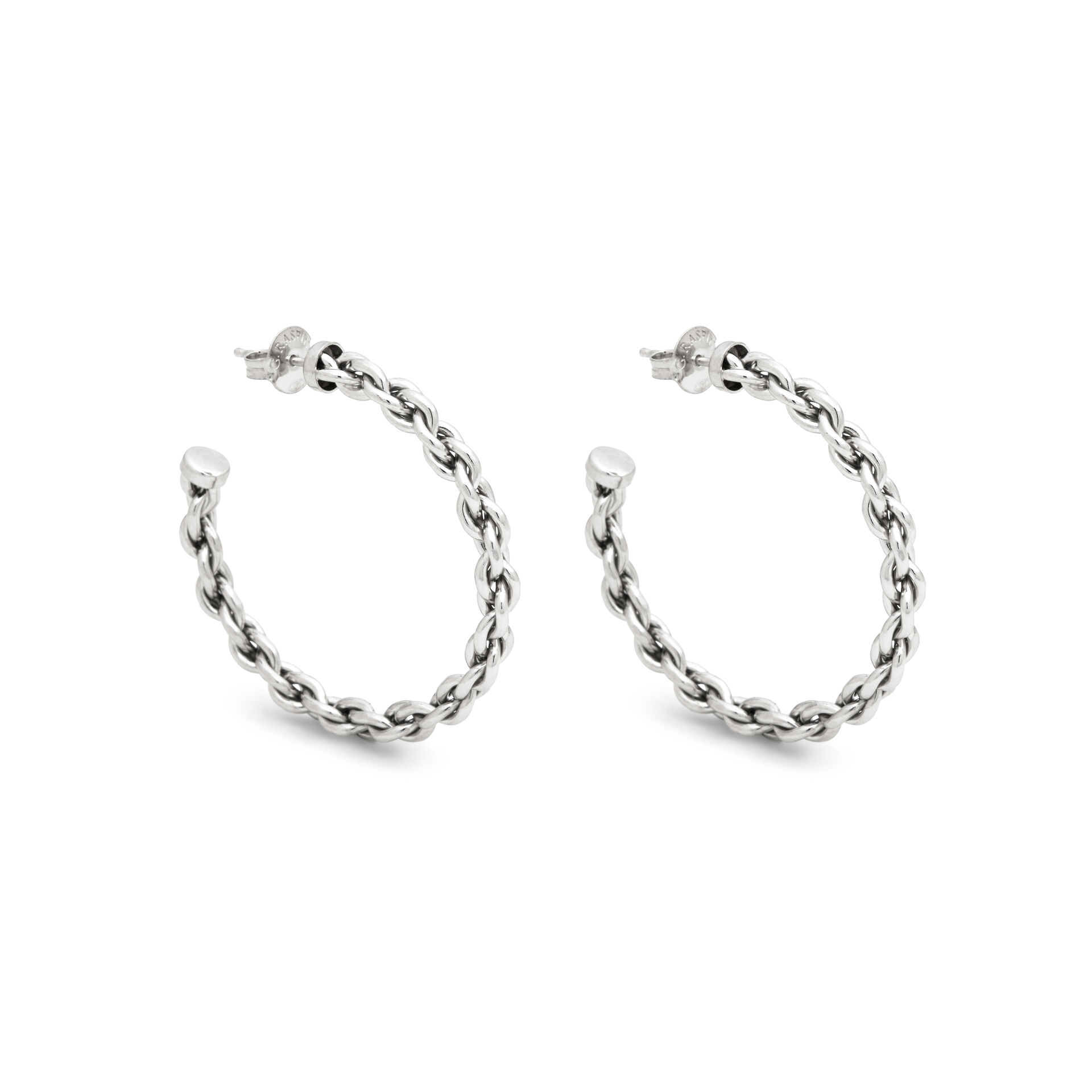 Pendientes Aros Cadena Grandes image number 0