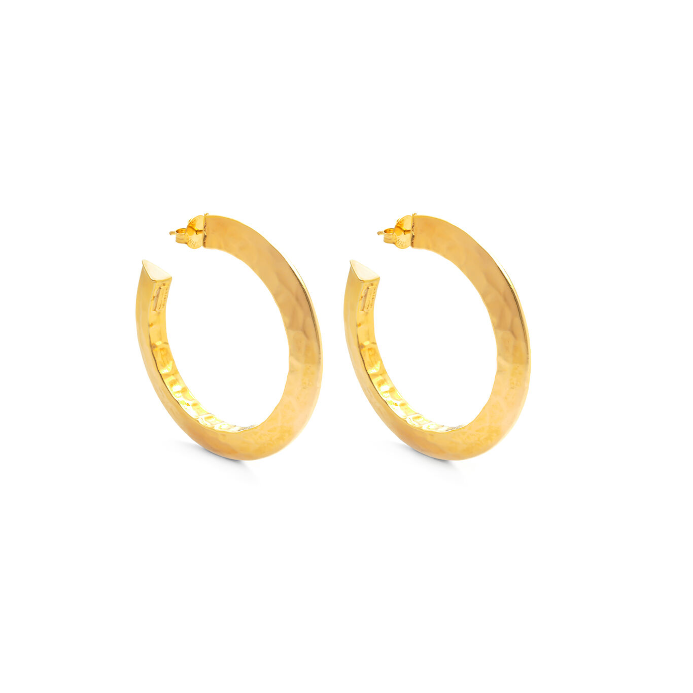 Blade Big Earrings, Hoop Earrings in gold-plated Sterling Silver_image number 0_Giovanni Raspini