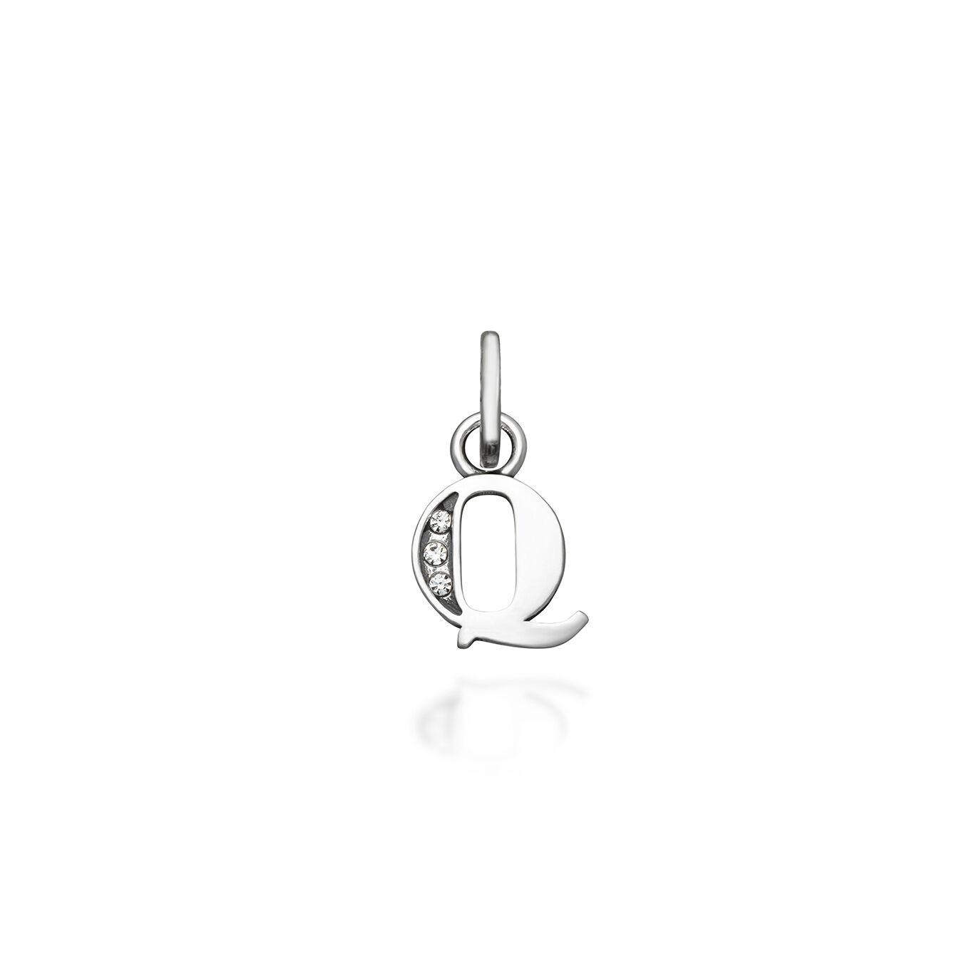 Mini Charm &laquo; Q &raquo; Cristaux