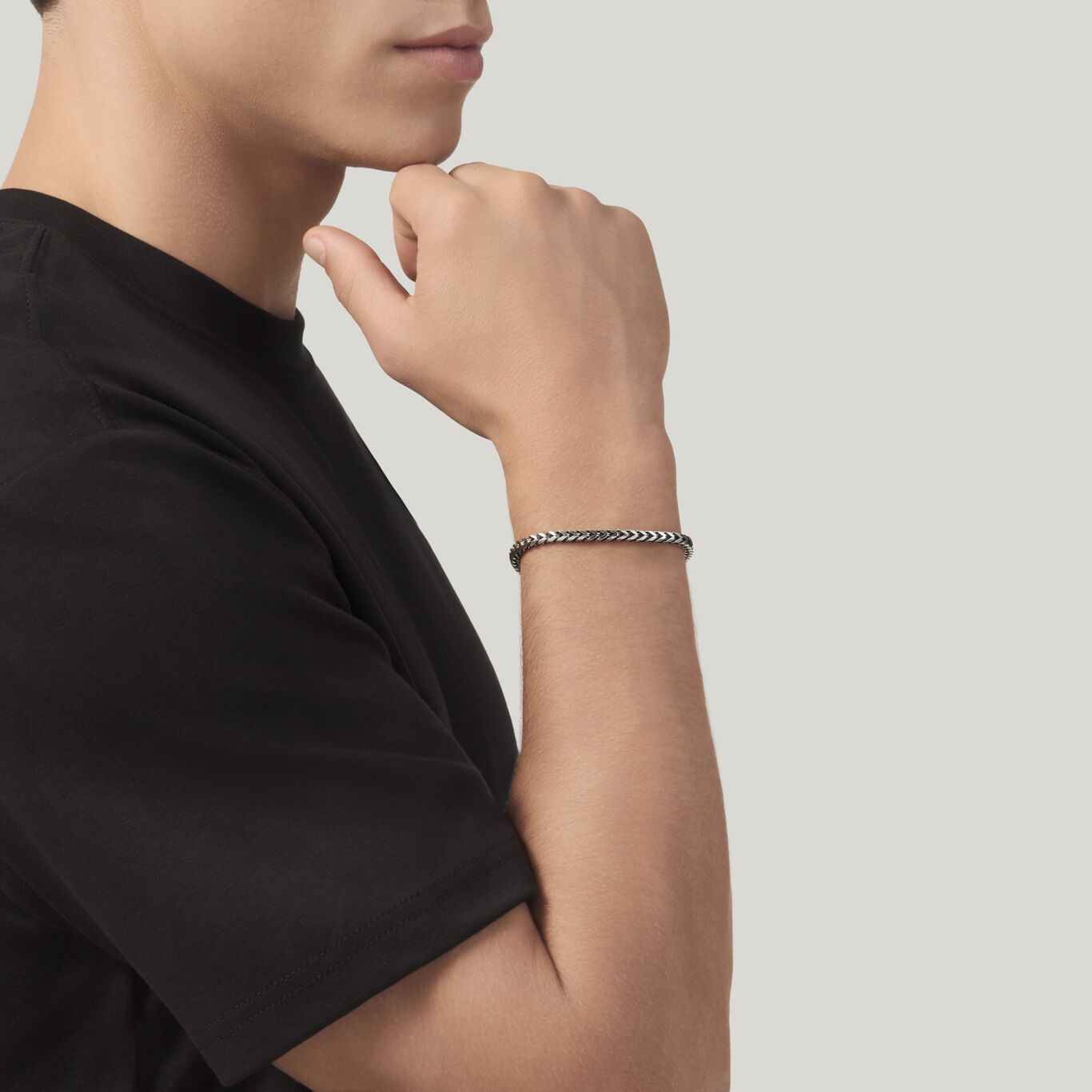 Bracelet Gourmette Carr&eacute;e