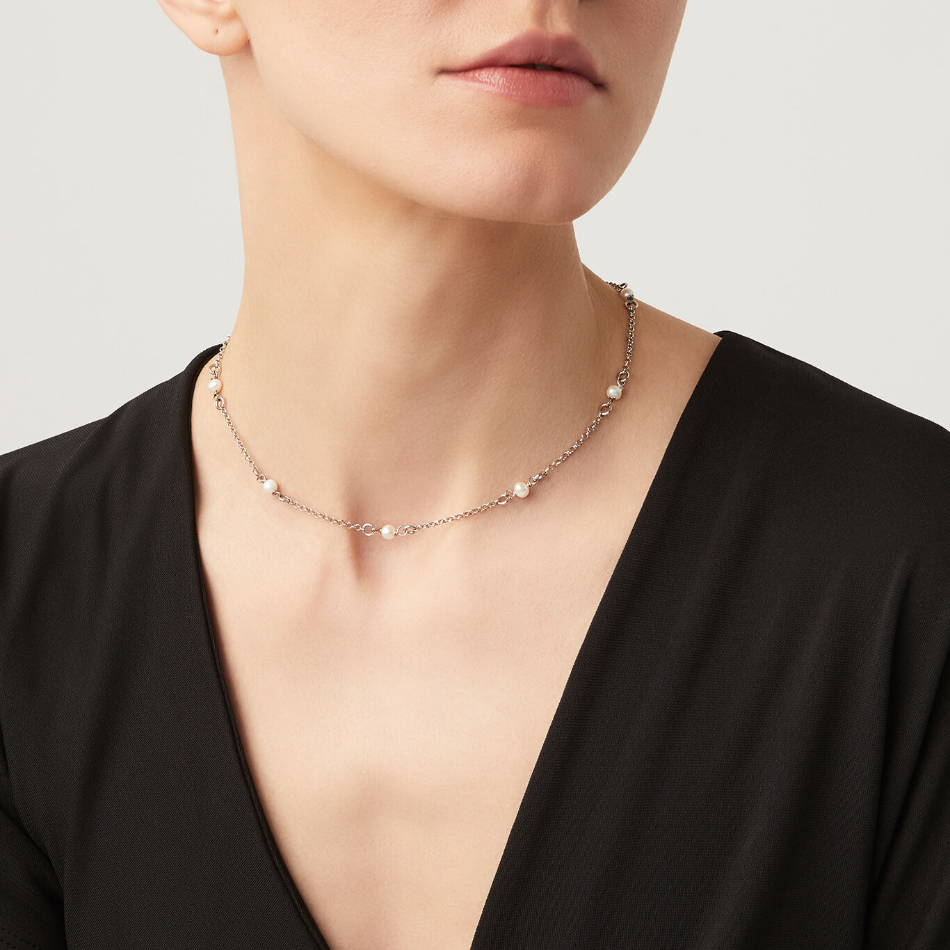 Collana Joy Perle, Collana in Argento 925 e perle naturali_image number 1_Giovanni Raspini