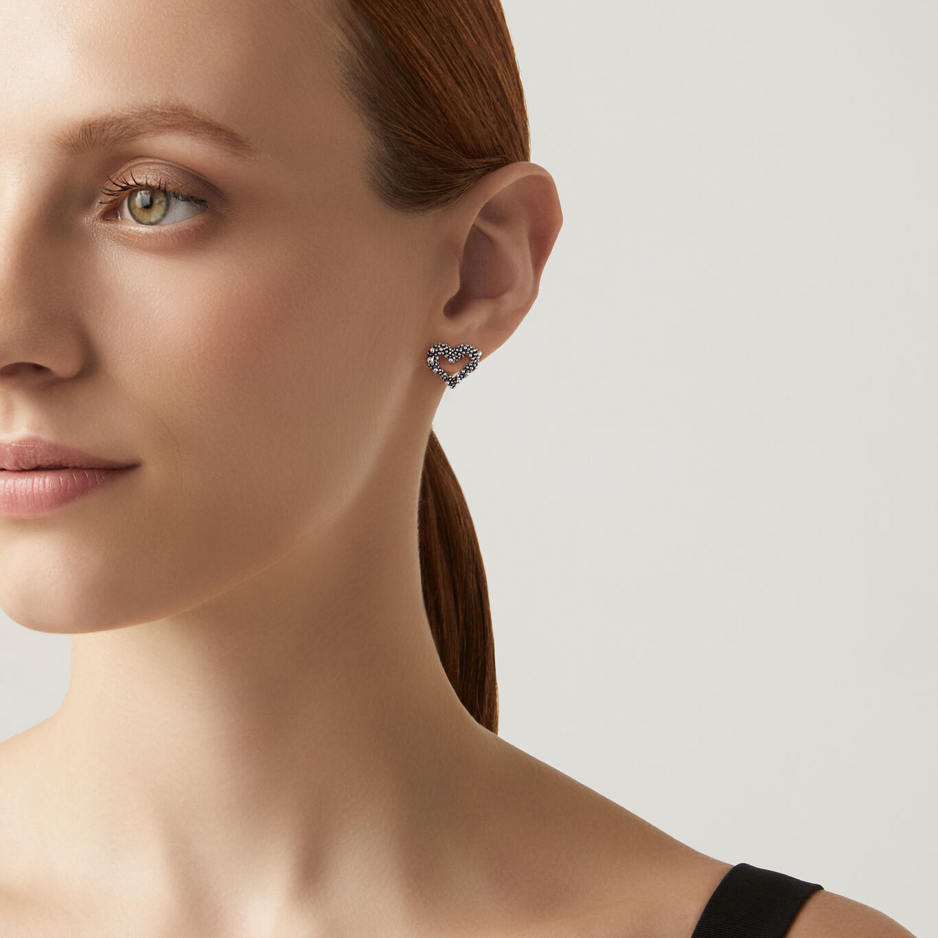 Boucles d'oreilles Cœur Perlage