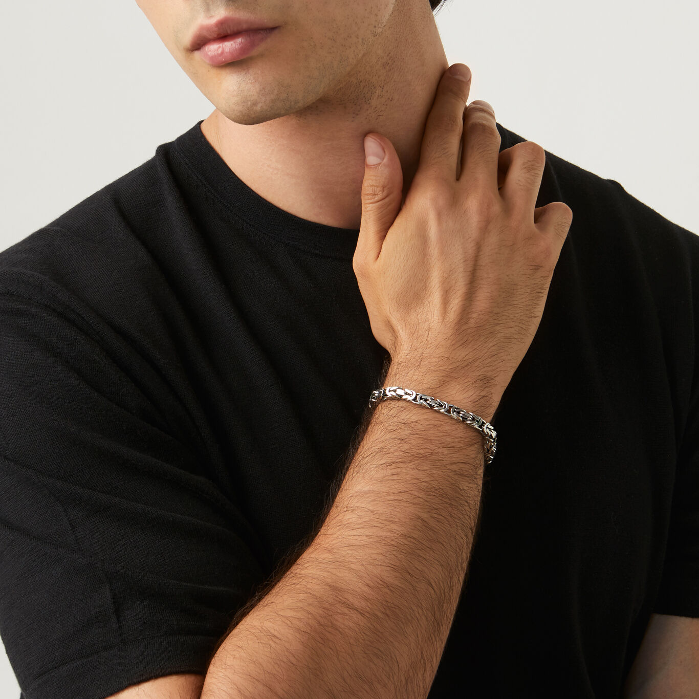 Armband mit byzantinischen Gliedern Quadratisch