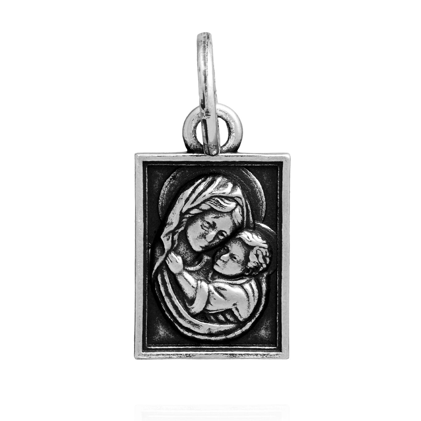 Madonna with Child Charm, Charm in Sterling Silver_image number 0_Giovanni Raspini