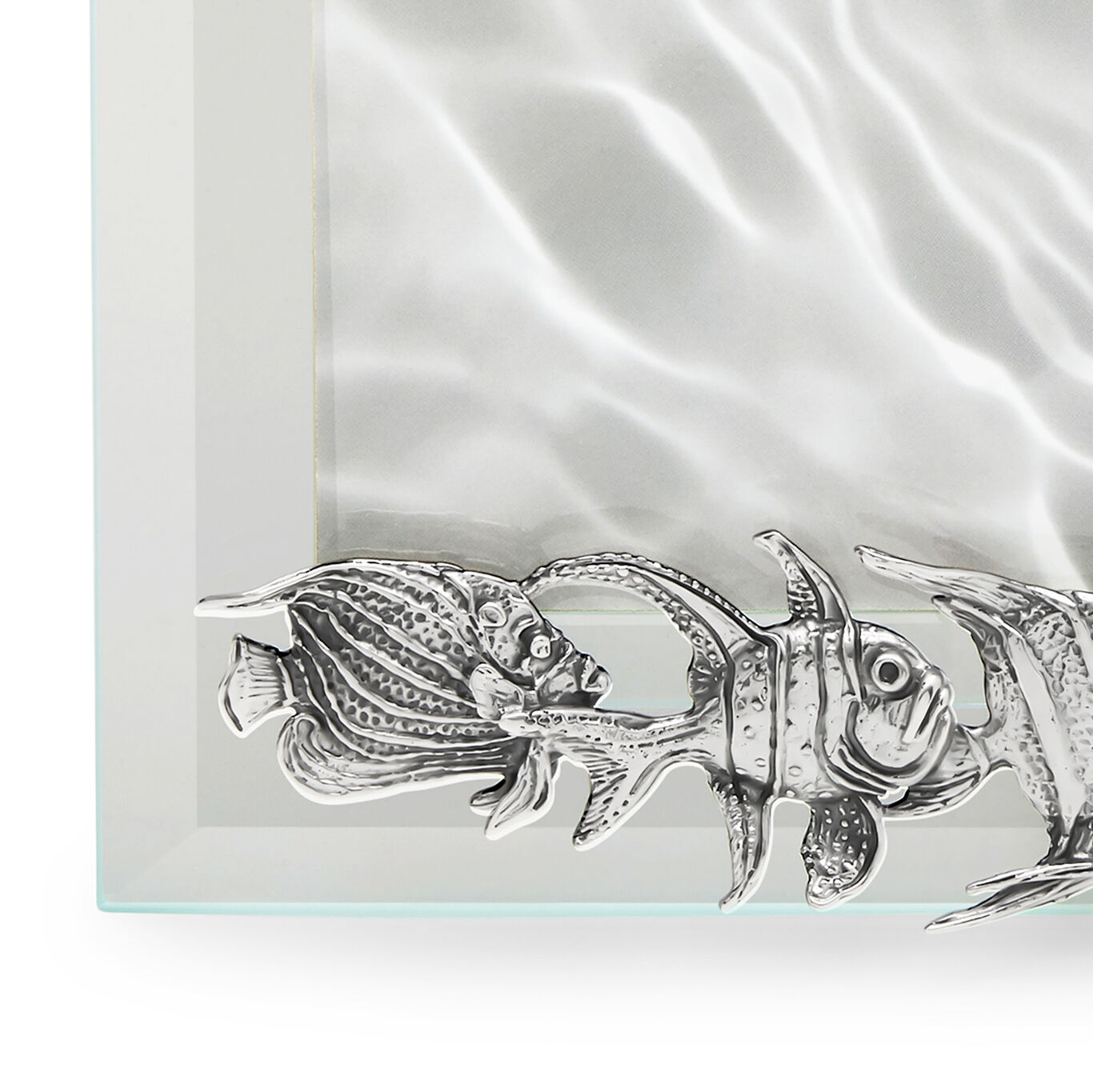 Fishes Medium Horizontal Light Frame, Bevelled glass and silver frame_image number 3_Giovanni Raspini