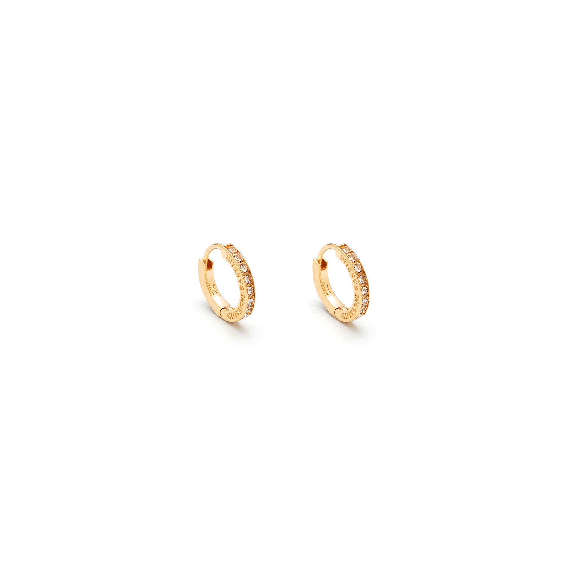 Boucles D&rsquo;Oreilles Huggie Cristaux image number 0
