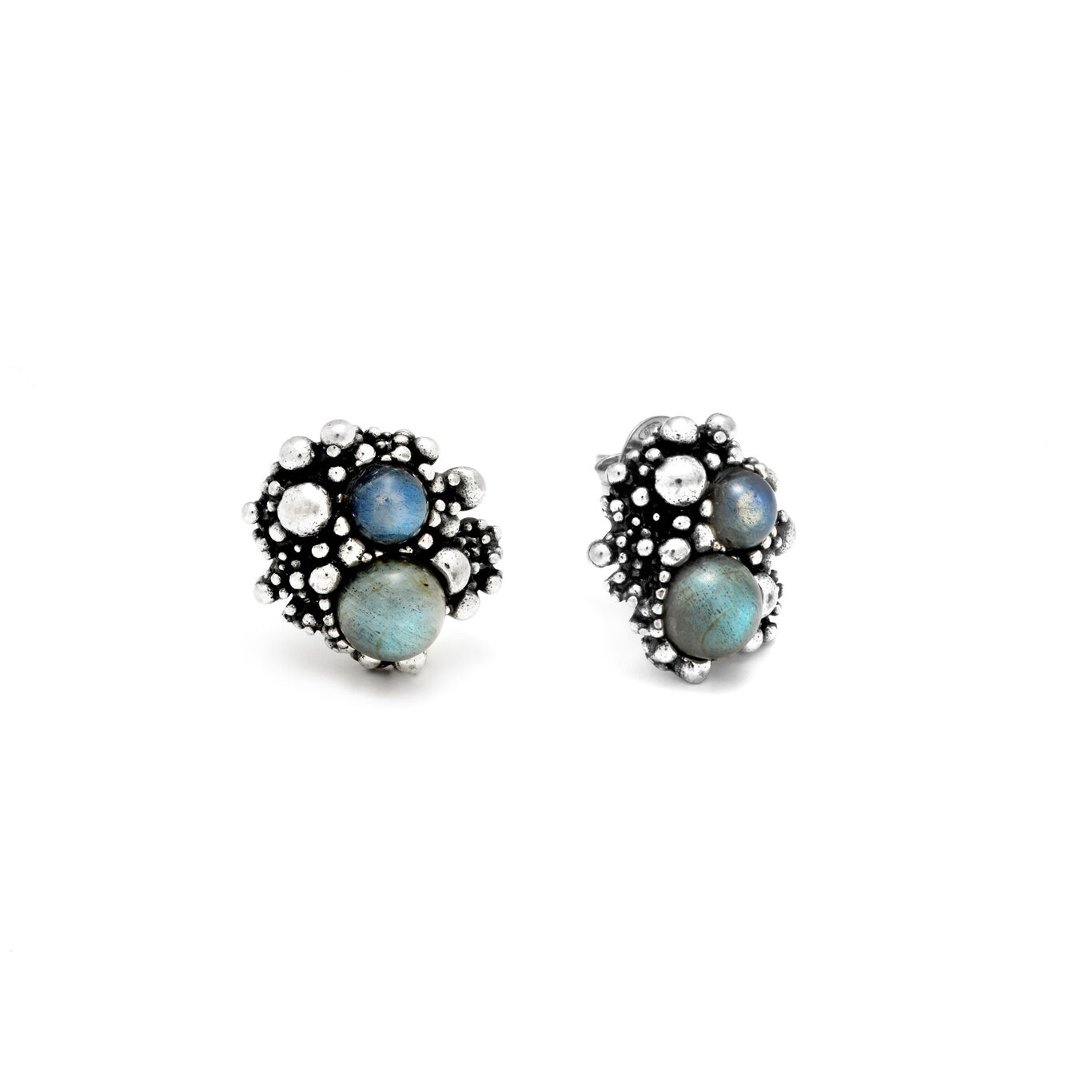 Milky Way Small Earrings, Earrings in Sterling Silver and labradorite_image number 3_Giovanni Raspini