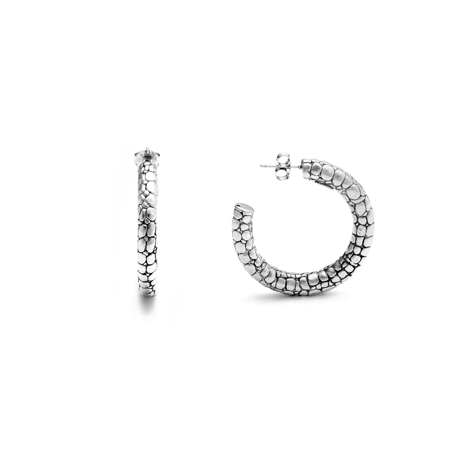 Croco Hoop Earrings image number 2