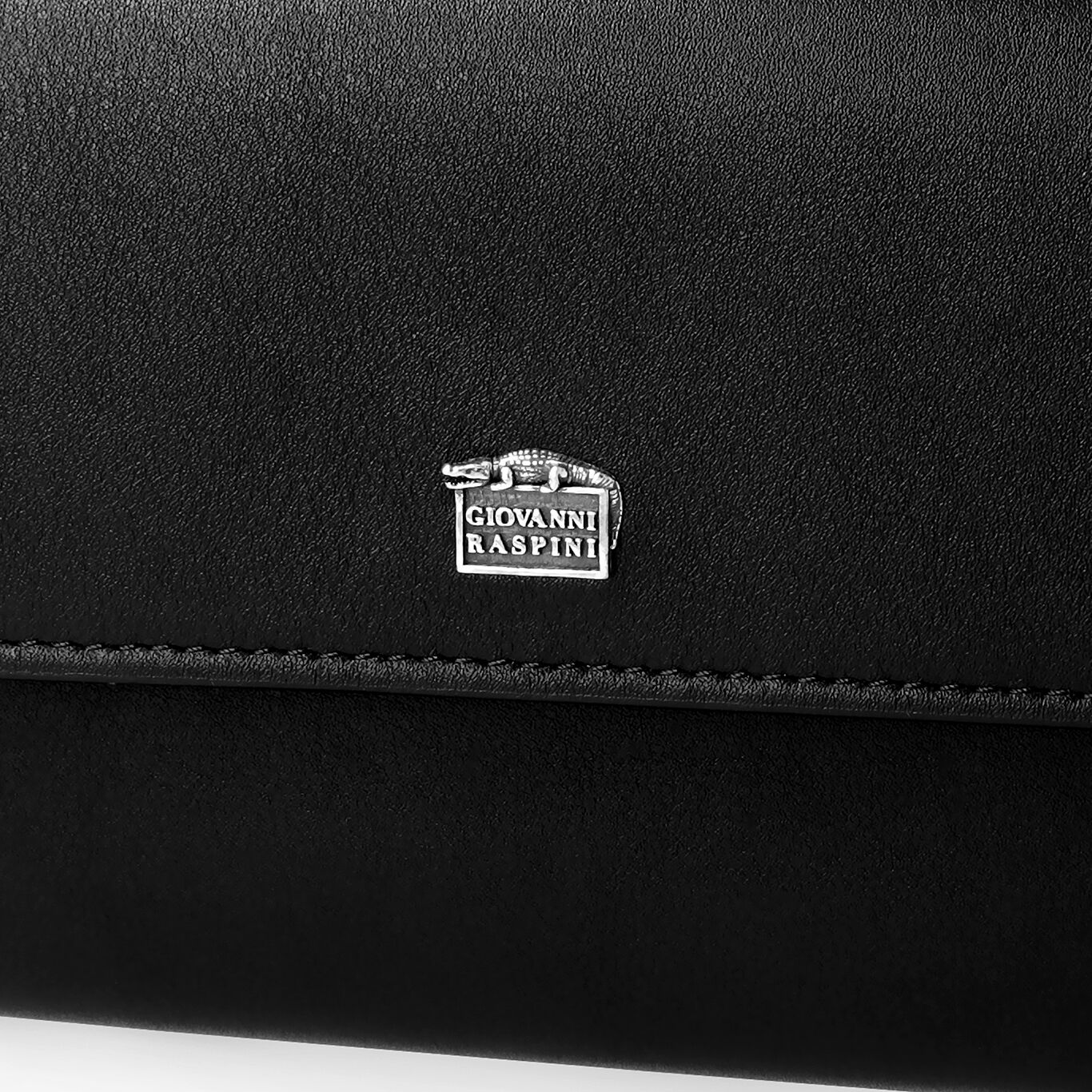 Cartera Continental Grande Piel Lisa, Portadocumentos de piel y decoraci&oacute;n ic&oacute;nica de plata 925_image number 4_Giovanni Raspini