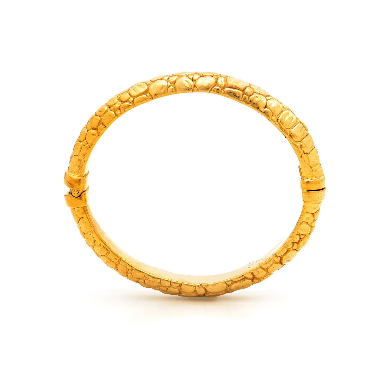 Bangle Croco Piccolo, Bracciale rigido in Argento placcato oro 18 kt_image number 2_Giovanni Raspini