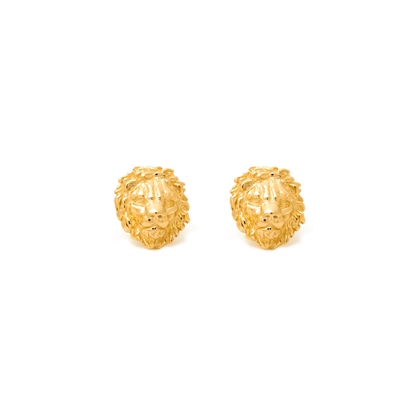 Lion Heads Earrings, Earrings in gold-plated Sterling Silver_image number 0_Giovanni Raspini
