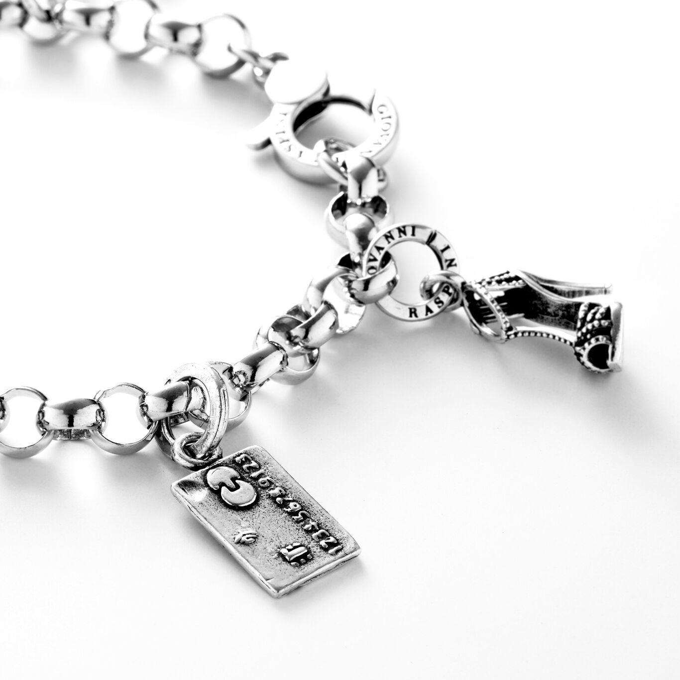 Credit Card Charm, Charm in Sterling Silver_image number 2_Giovanni Raspini