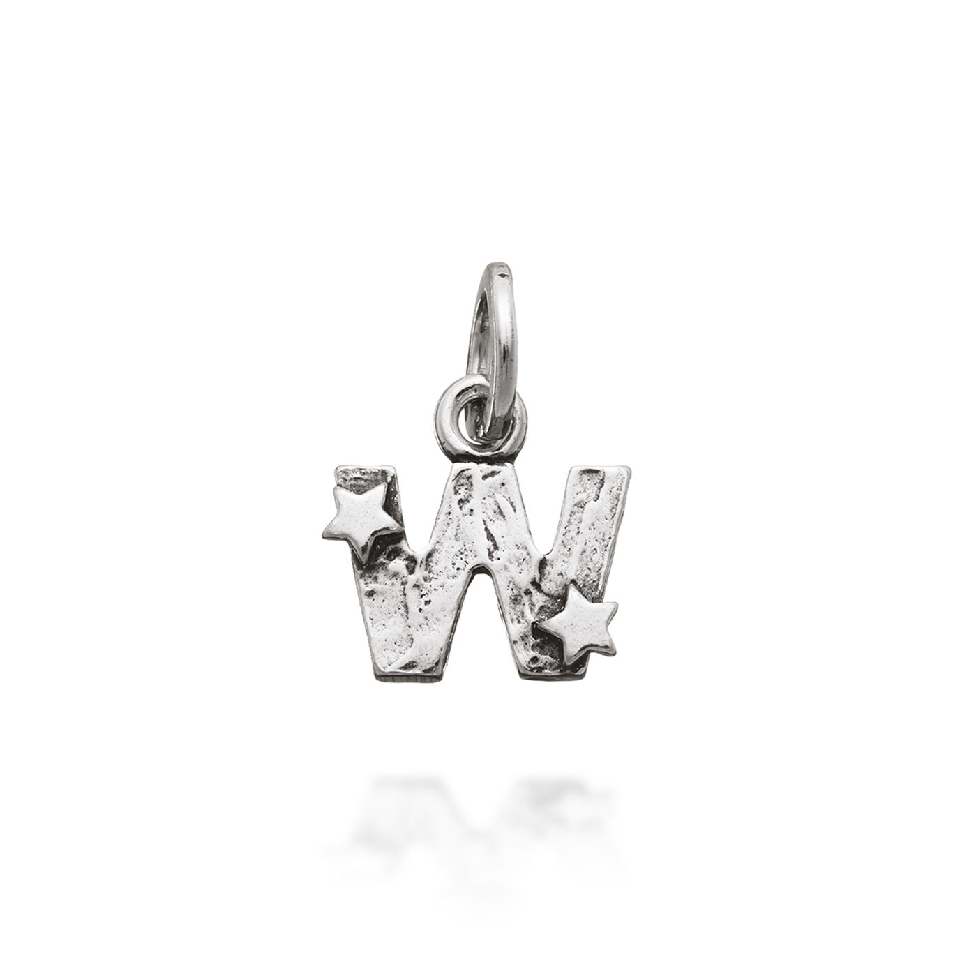 Charm "W" con stelle