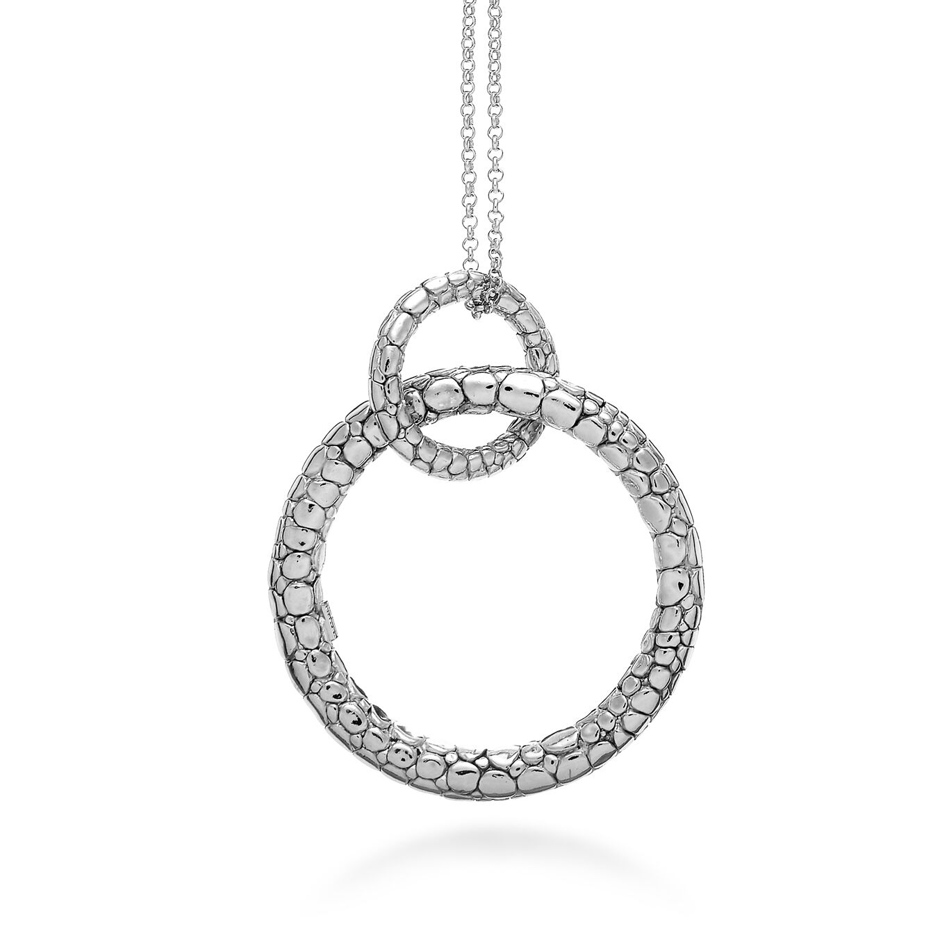 Croco Pendant, Necklace in Sterling Silver_image number 0_Giovanni Raspini