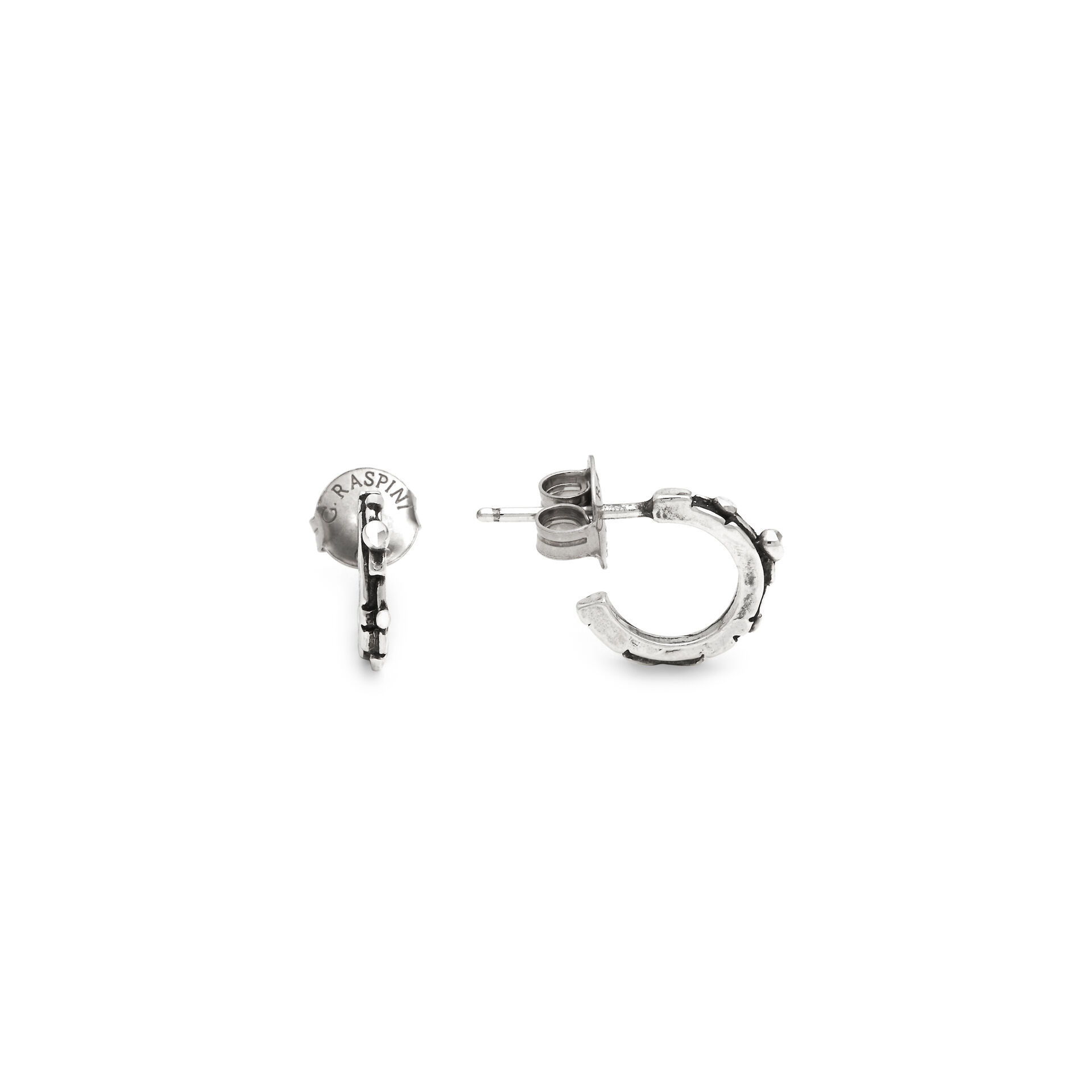 Brick Mini Hoop Earrings image number 3