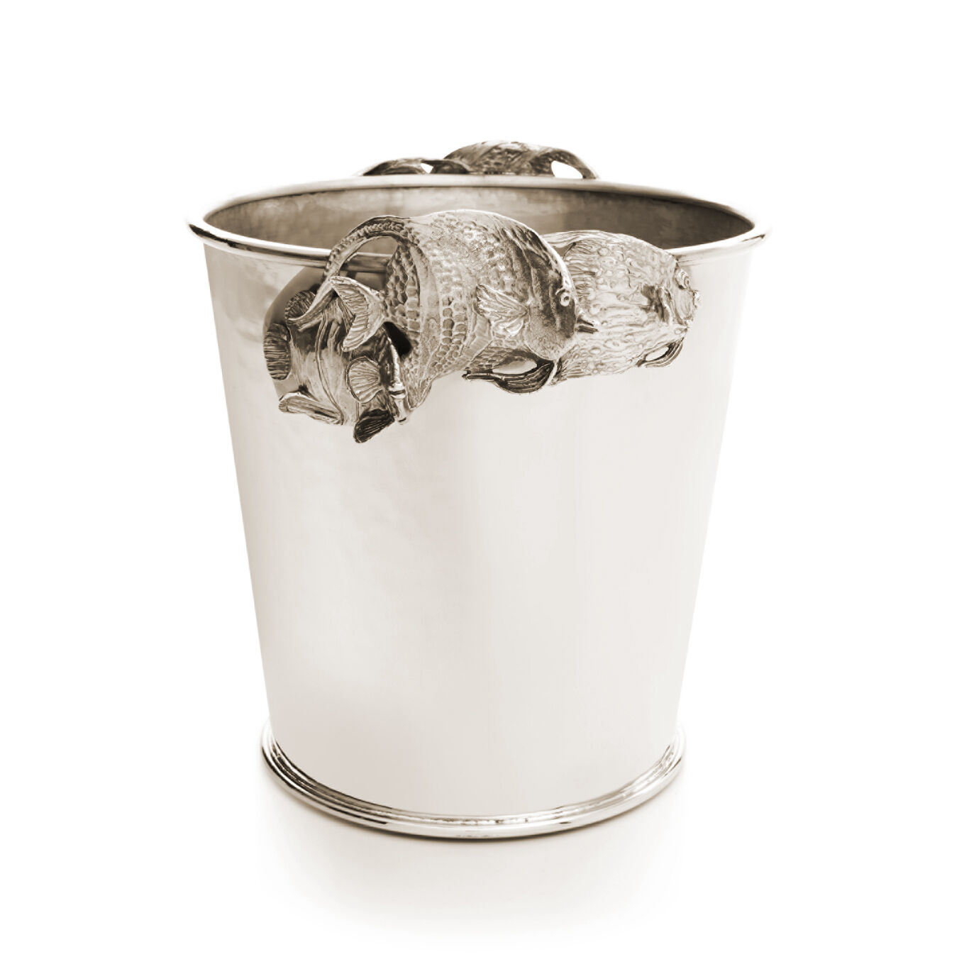Tropical Fishes Champagne Bucket, Champagne Bucket in bronzobianco_image number 3_Giovanni Raspini