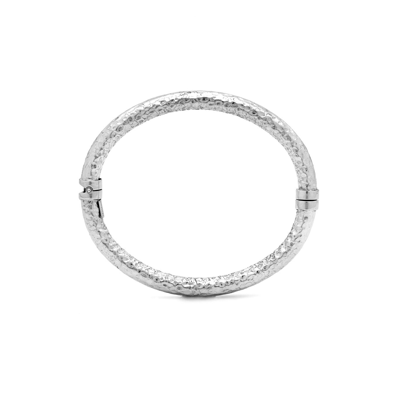 Rock Small Bangle, Bangle in Sterling Silver_image number 2_Giovanni Raspini