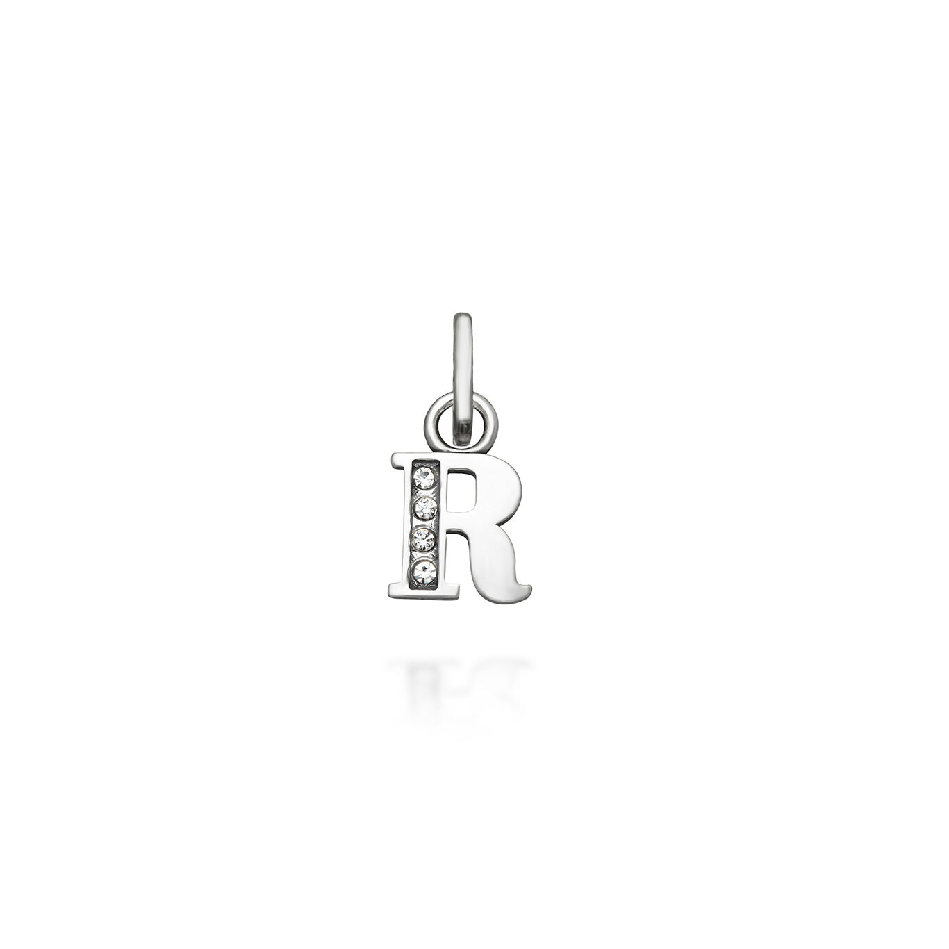 R Crystal Mini Charm