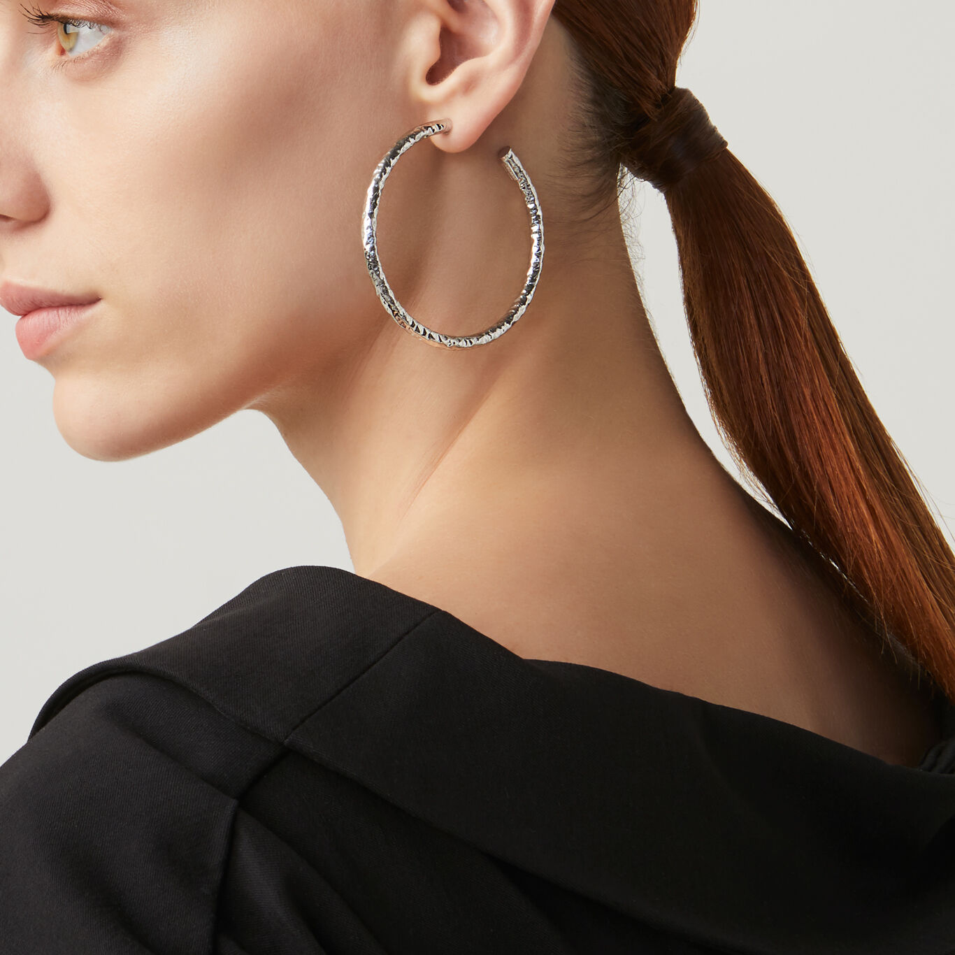 Boucles d'oreilles fines Rock, grand modèle